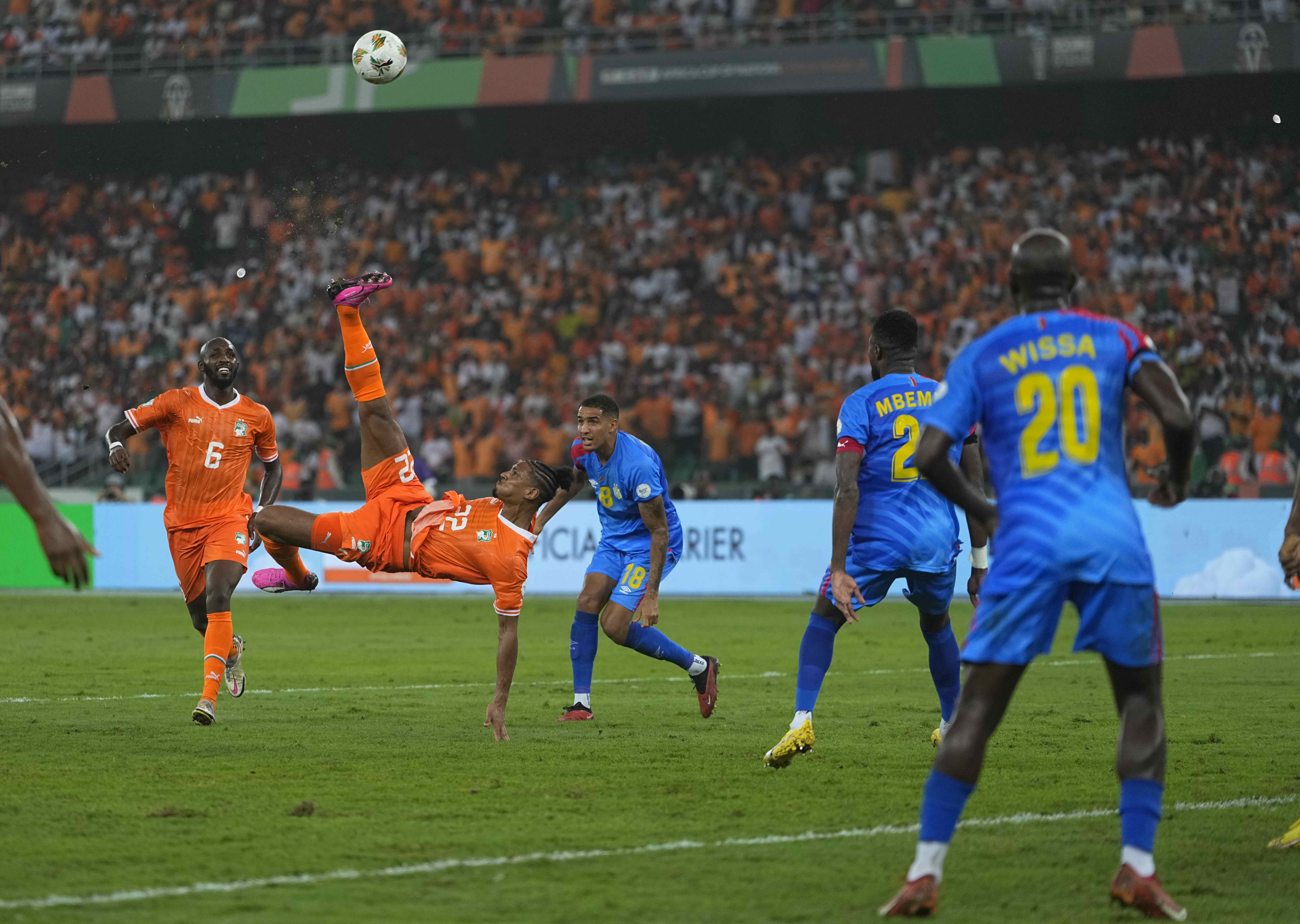 Sebastien Haller booked the Ivory Coast's AFCON final spot with a stunning volley