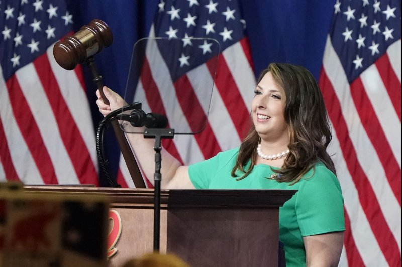 Republican National Committee Chairwoman Ronna McDaniel said Monday she plans to resign on March 8. File Photo by Chris Carlson/UPI