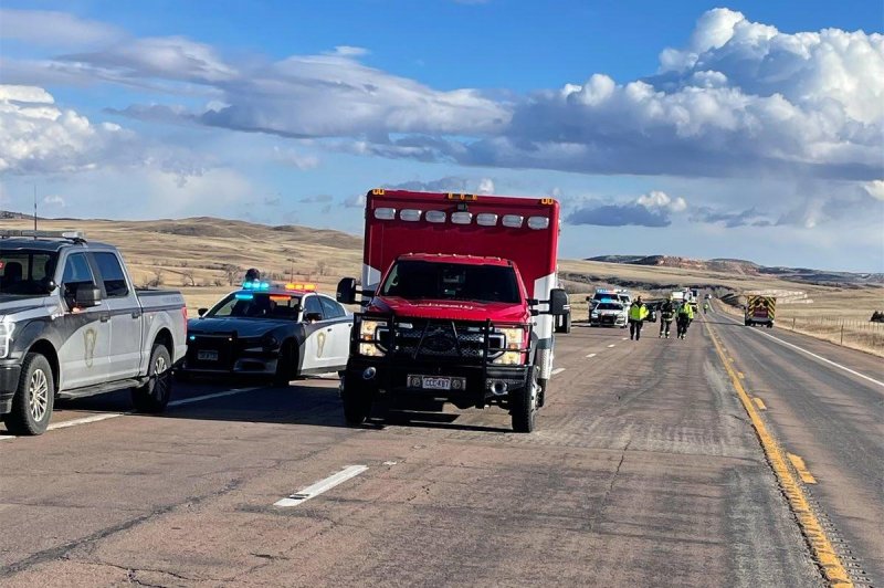 The University of Wyoming said Thursday that three members of its swimming and diving team were killed and two others were injured in a car crash. Photo courtesy of Livermore Fire Protection District/X