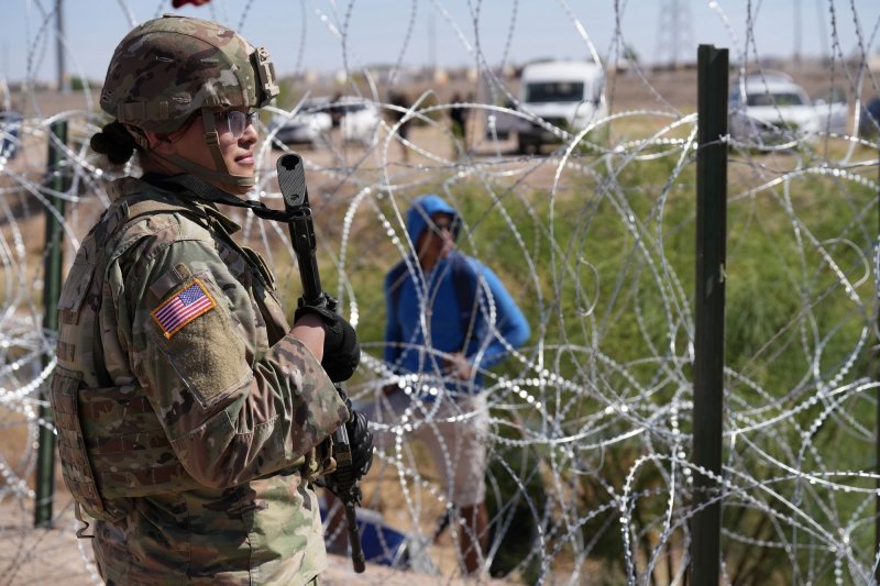 The United States on Wednesday expanded a new vis restriction policy that aims to curb the number of migrants and asylum seekers attempting to illegally enter the country. File Photo by Mark Otte/Texas Army National Guard/UPI