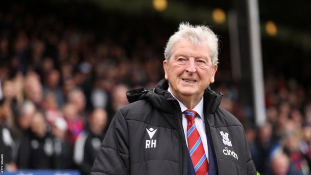 Crystal Palace manager Roy Hodgson on the touchline