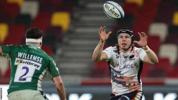 Tom Woolstencroft (right) has won three league titles with Saracens - two in the Premiership and one in the Championship