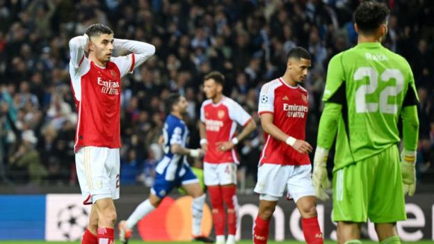 Kai Havertz deflated after Porto's winning goal