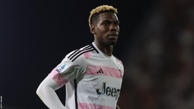 Paul Pogba playing for Juventus