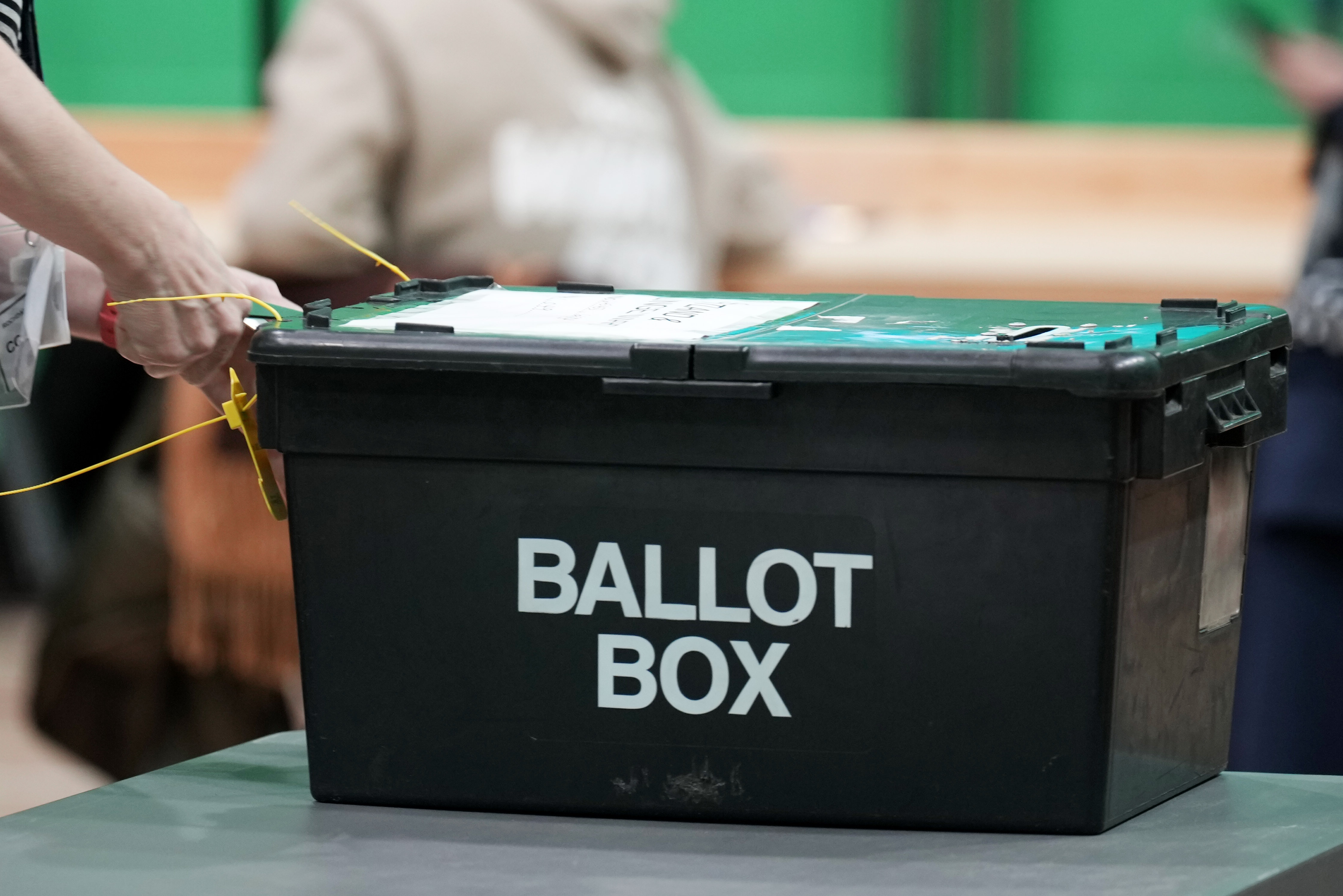 Ballot boxes were secured as polls closes at 10pm on Thursday