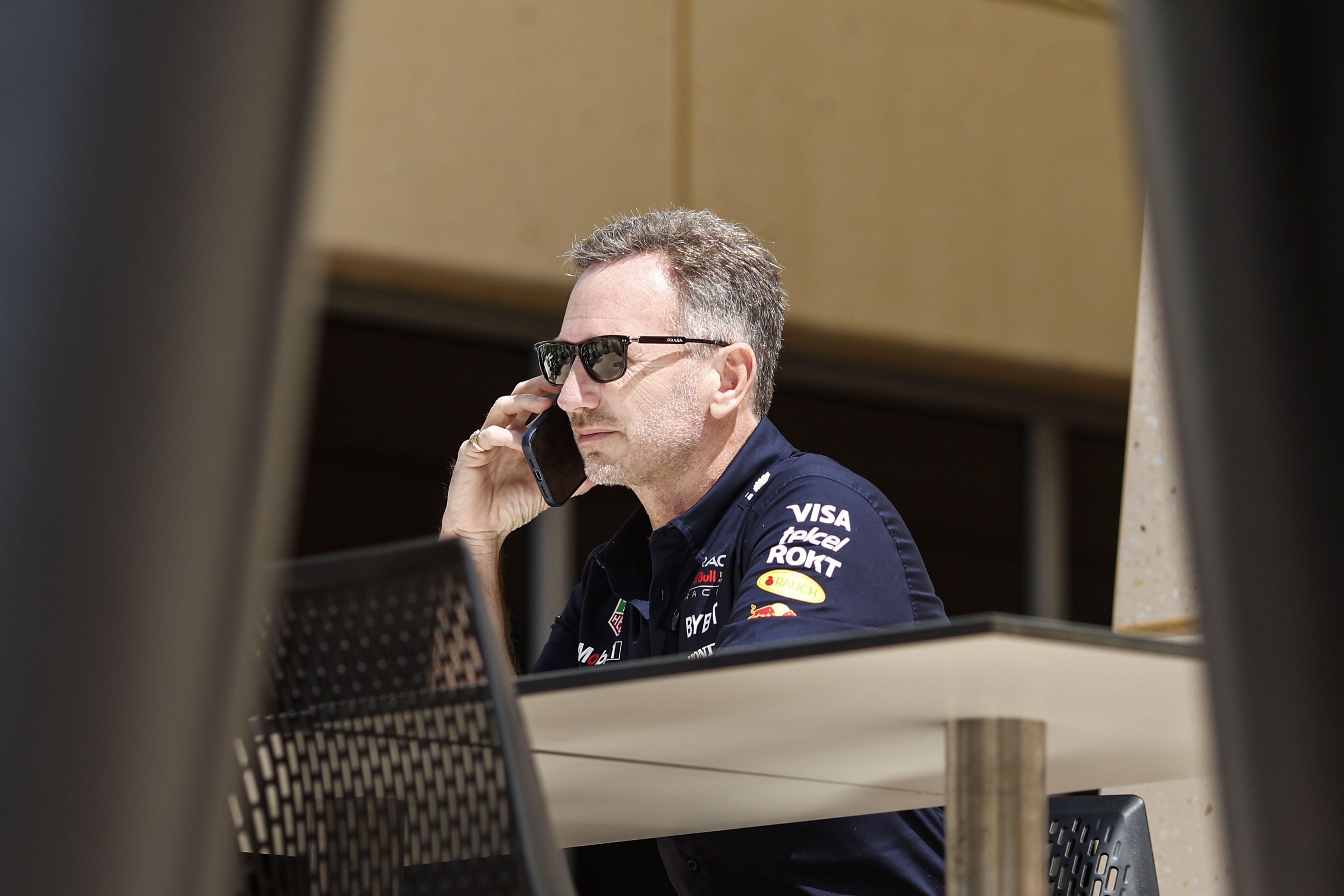 Horner pictured in Bahrain yesterday