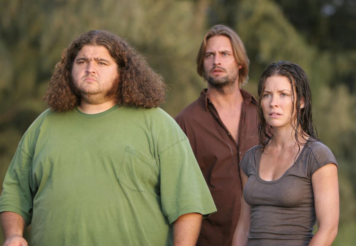 Josh Holloway (center) as Sawyer on "Lost," which aired on ABC from 2004 through 2010.