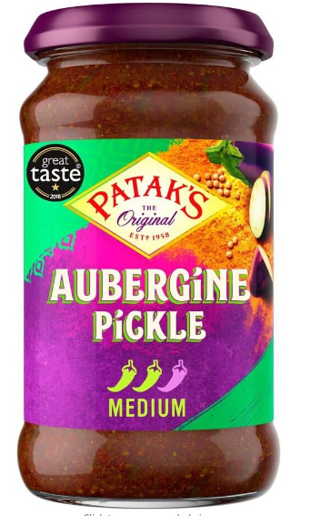 Customers have also been warned about Patak’s Aubergine Pickle