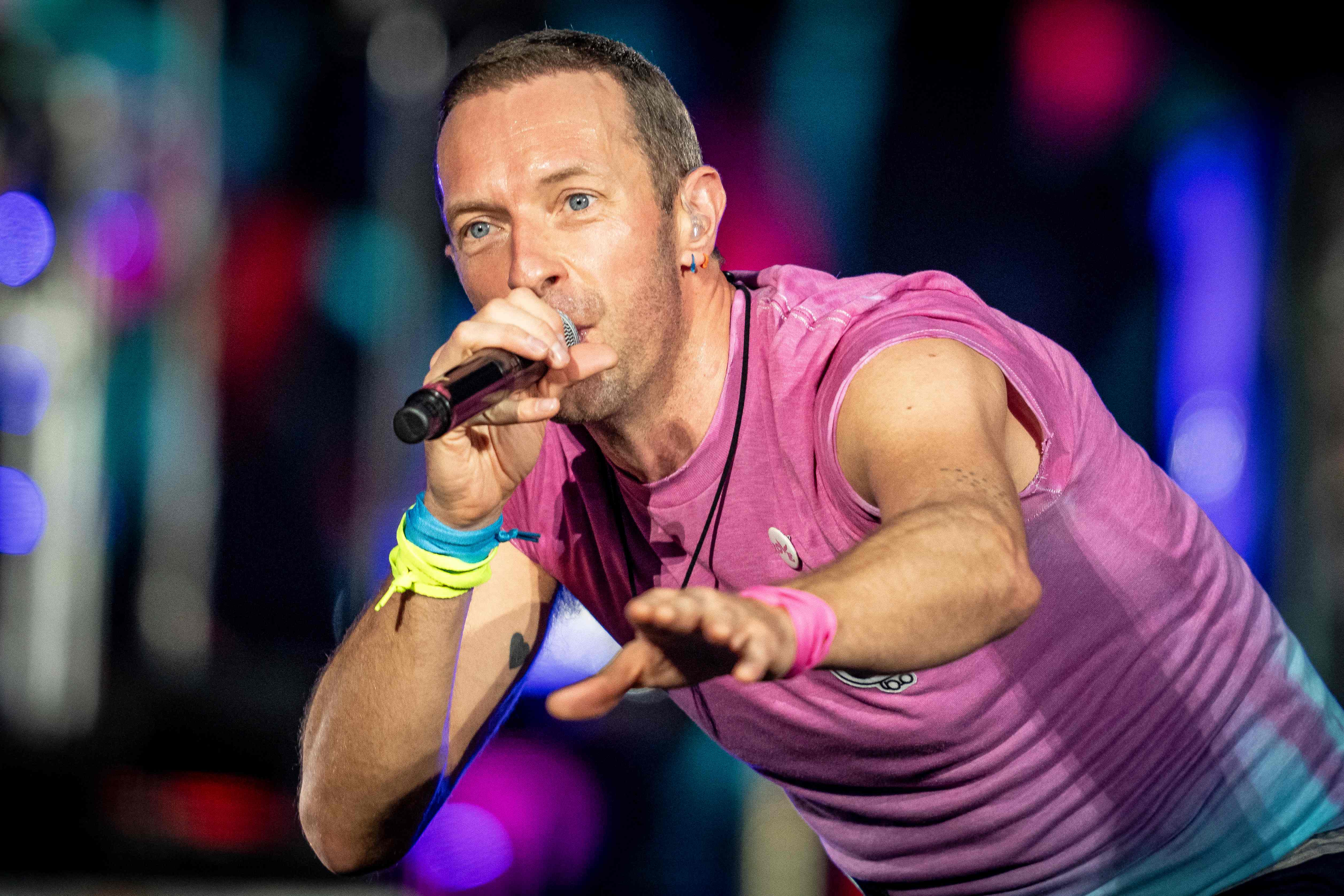 Coldplay, fronted by Chris Martin, are also on the bill for the annual four-day event