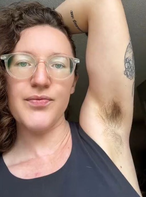 She realized she was able to get out of hairy situations by growing out her armpit hair