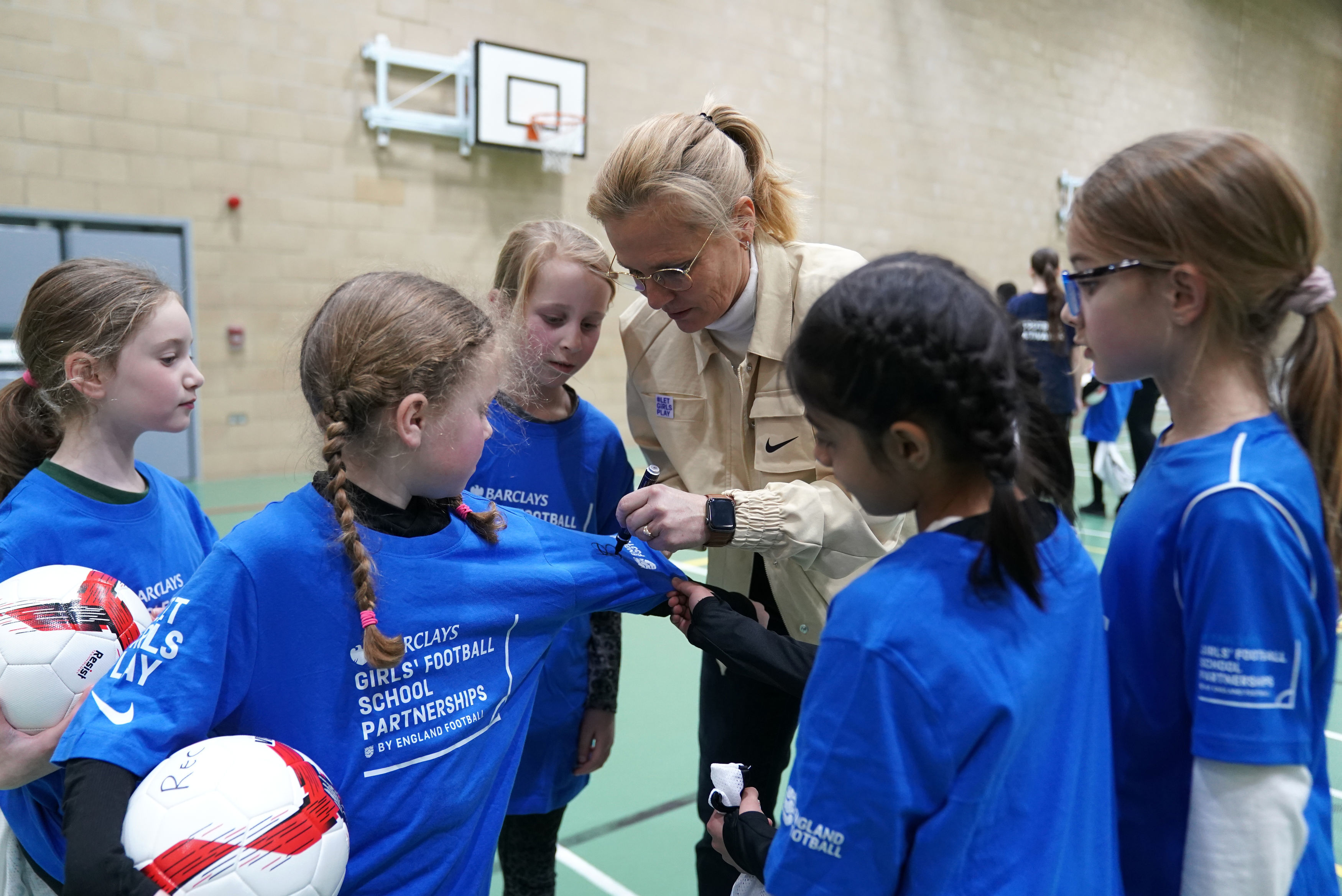 Approximately 300,000 girls are expected to take part in this year's Let Girls Play football session - around