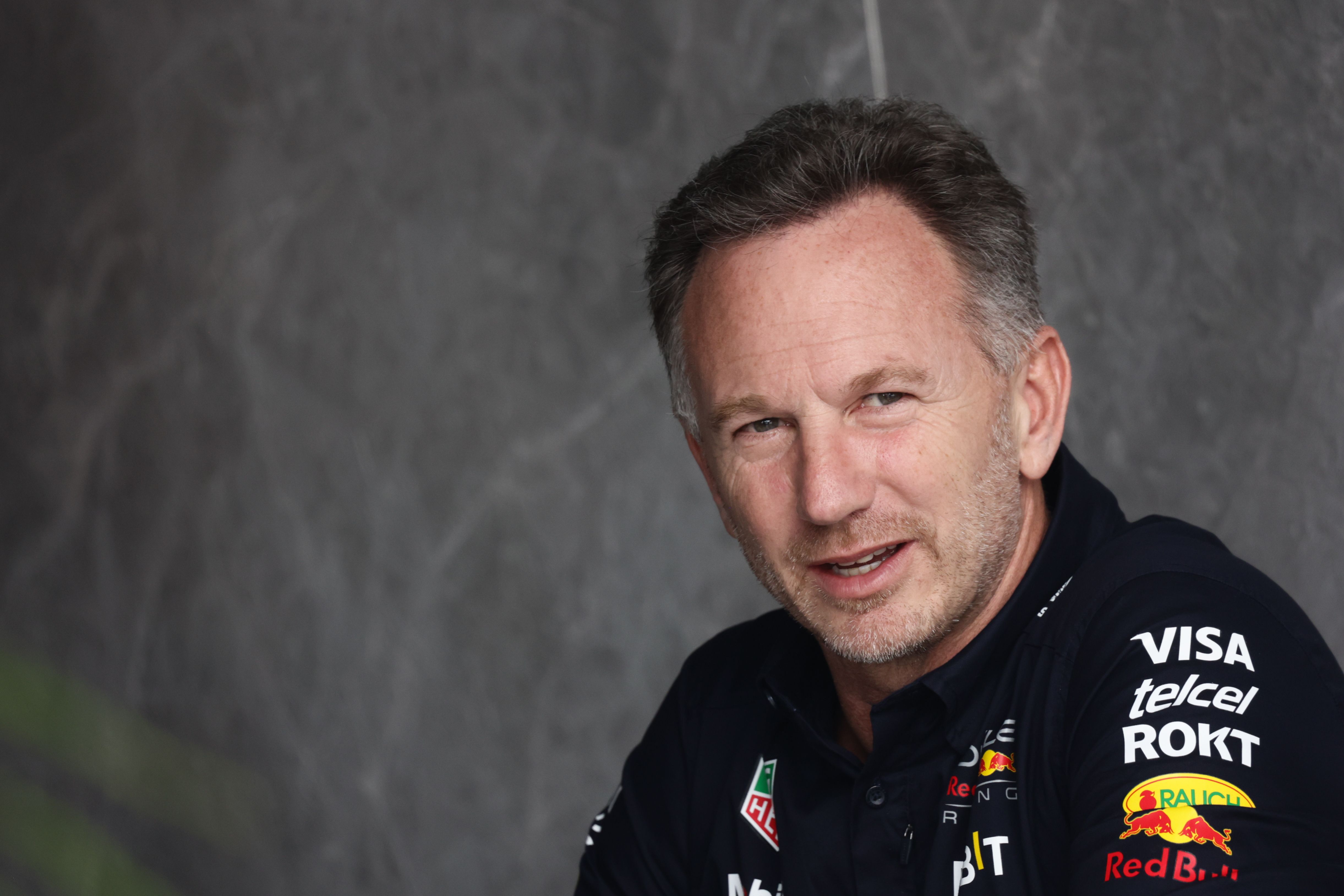 Horner pictured ahead of the F1 Saudi Arabian Grand Prix in Jeddah, Saudi Arabia yesterday