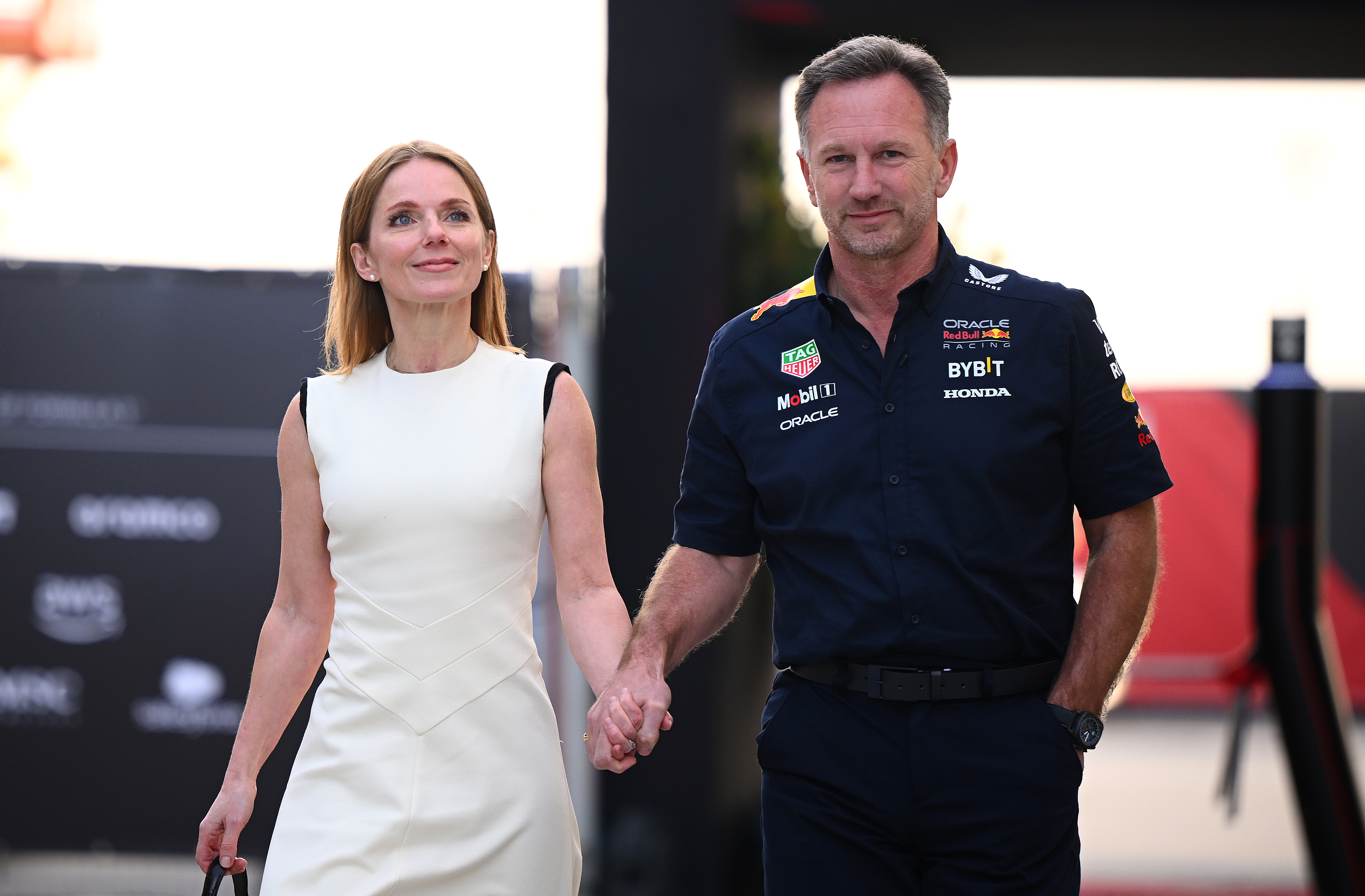 Geri Halliwell is expected to stand by her husband Horner at the Saudi F1 today