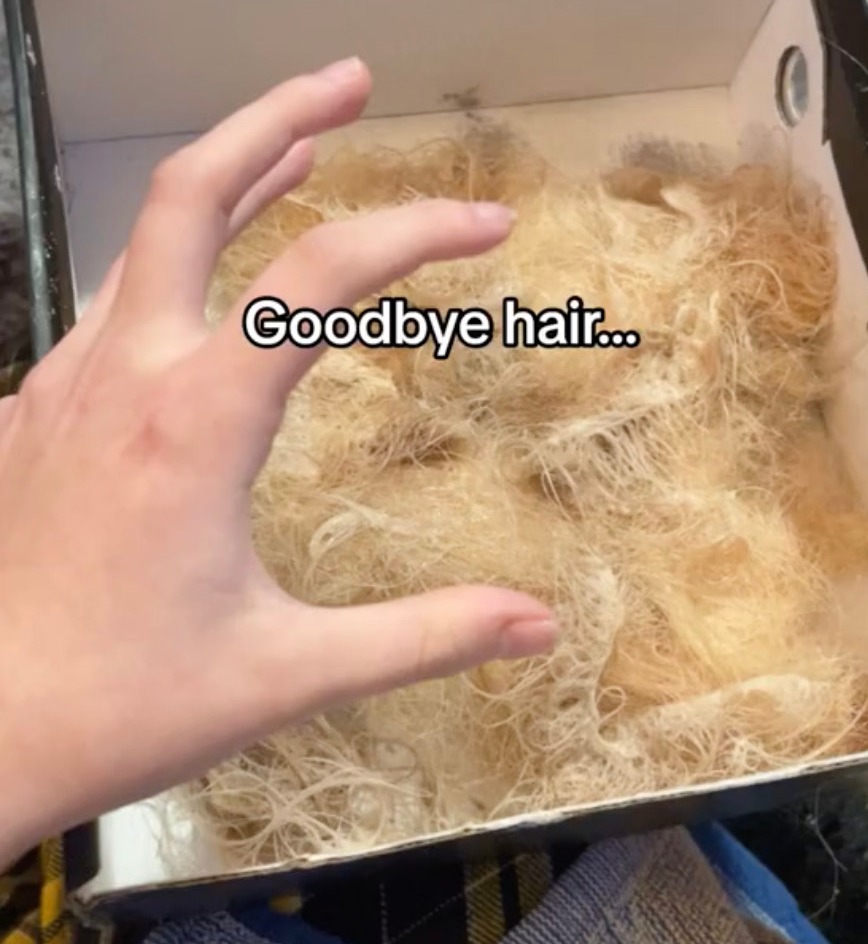 She revealed she had to cut off a lot of damaged hair