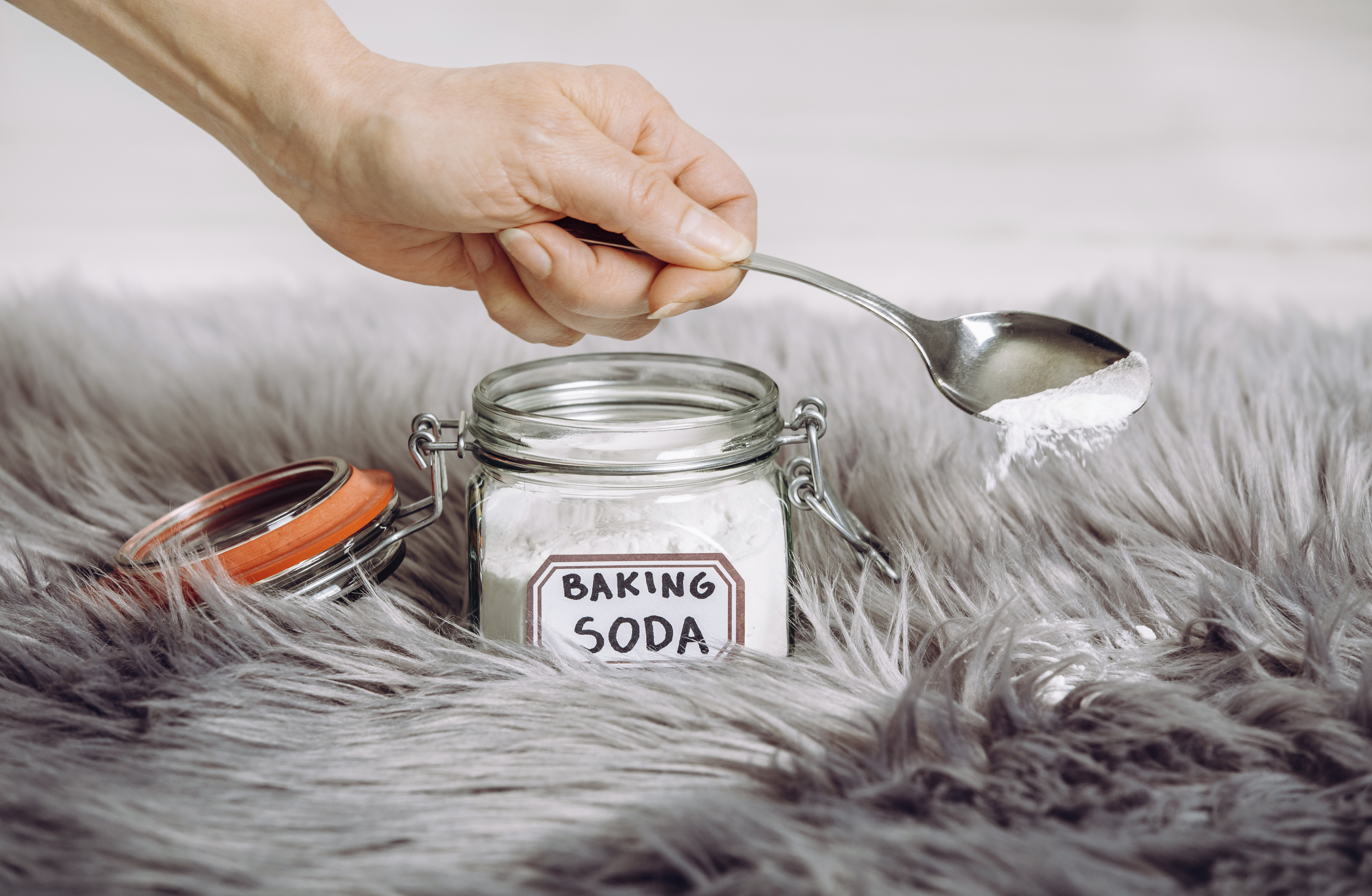 Baking soda is a 'useful' product to use when cleaning the carpet