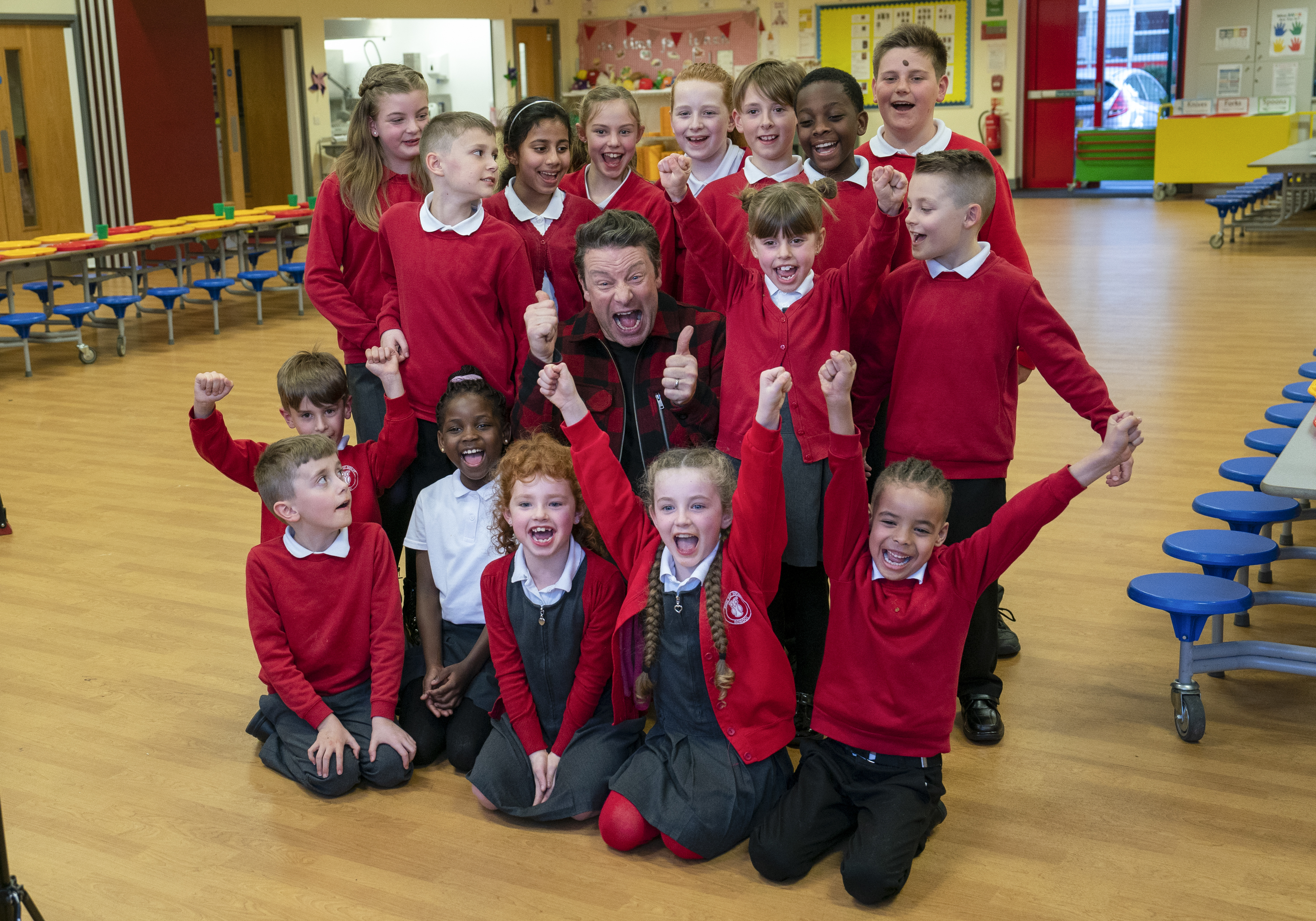 To mark International School Food Day he praised Britain's army of school cooks