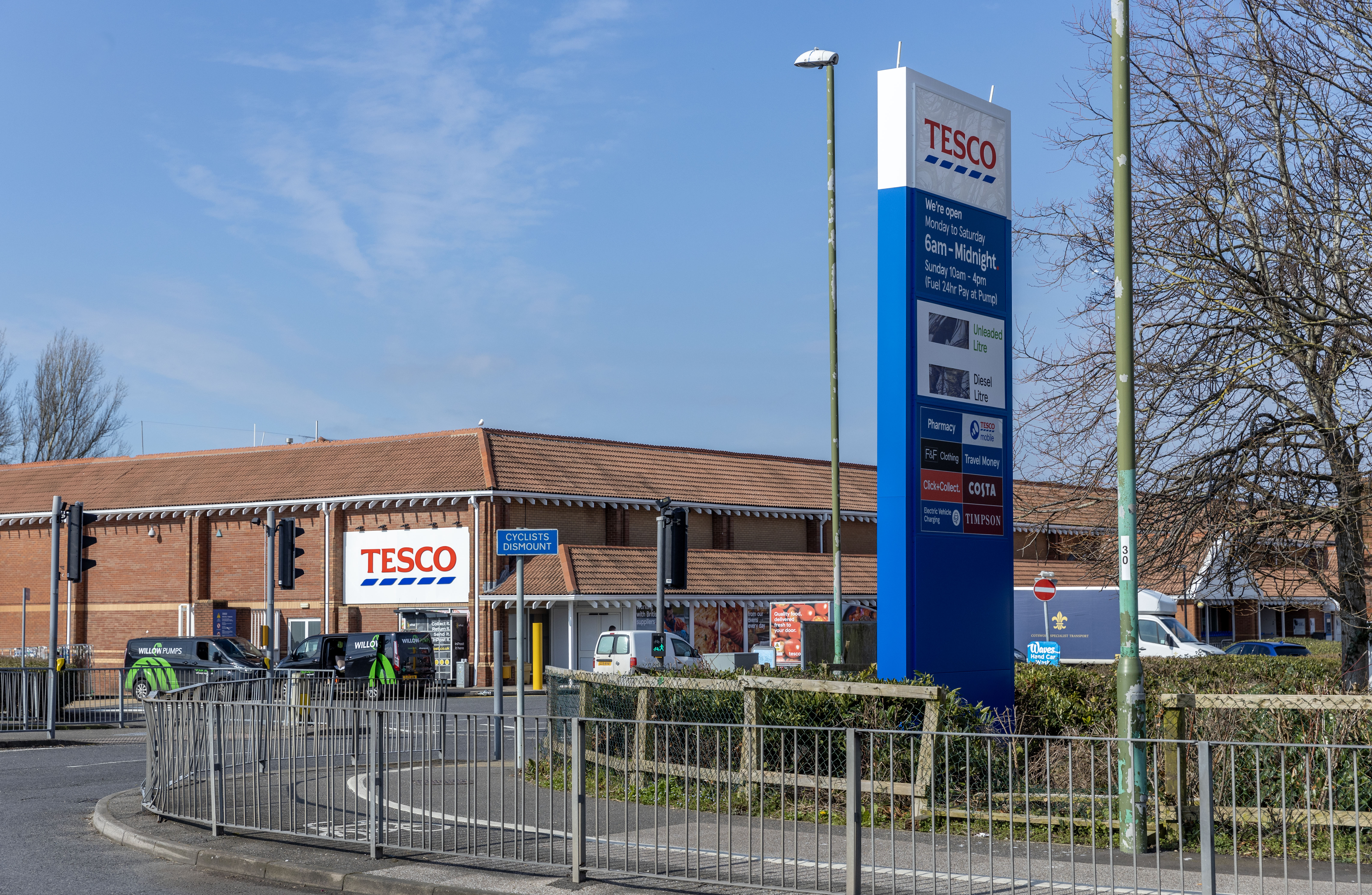 Every time anyone needed the loo, they had to get in their cars and drive almost a mile to use the bogs at a Tesco supermarket