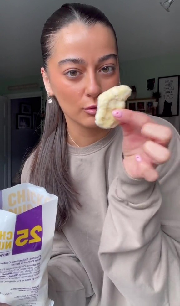 She thought they looked like McDonald's nuggets - moreso when she looked in the bag