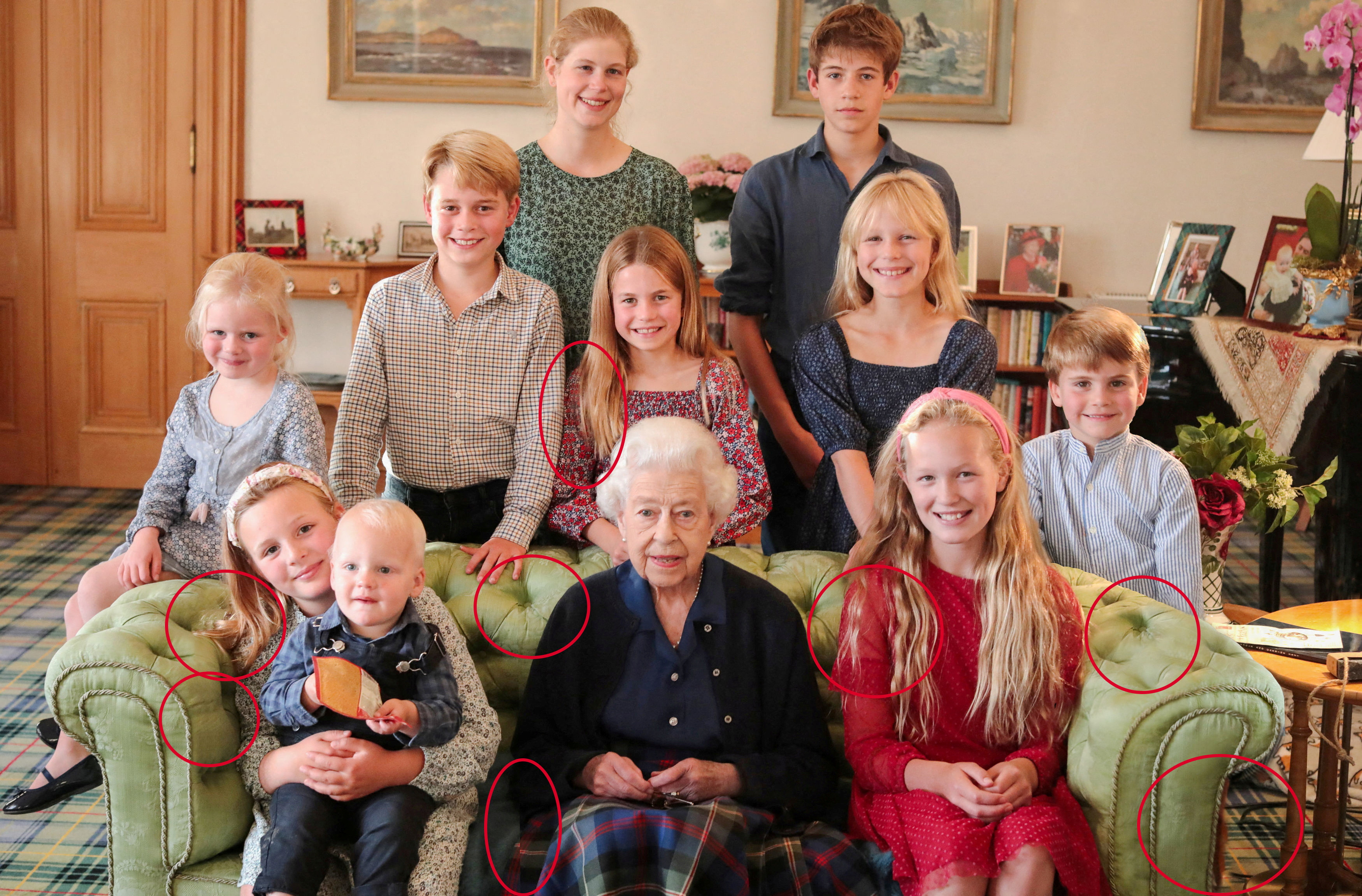 Getty said Kate's snap of the late Queen with her grandchildren and great-grandchildren was also enhanced