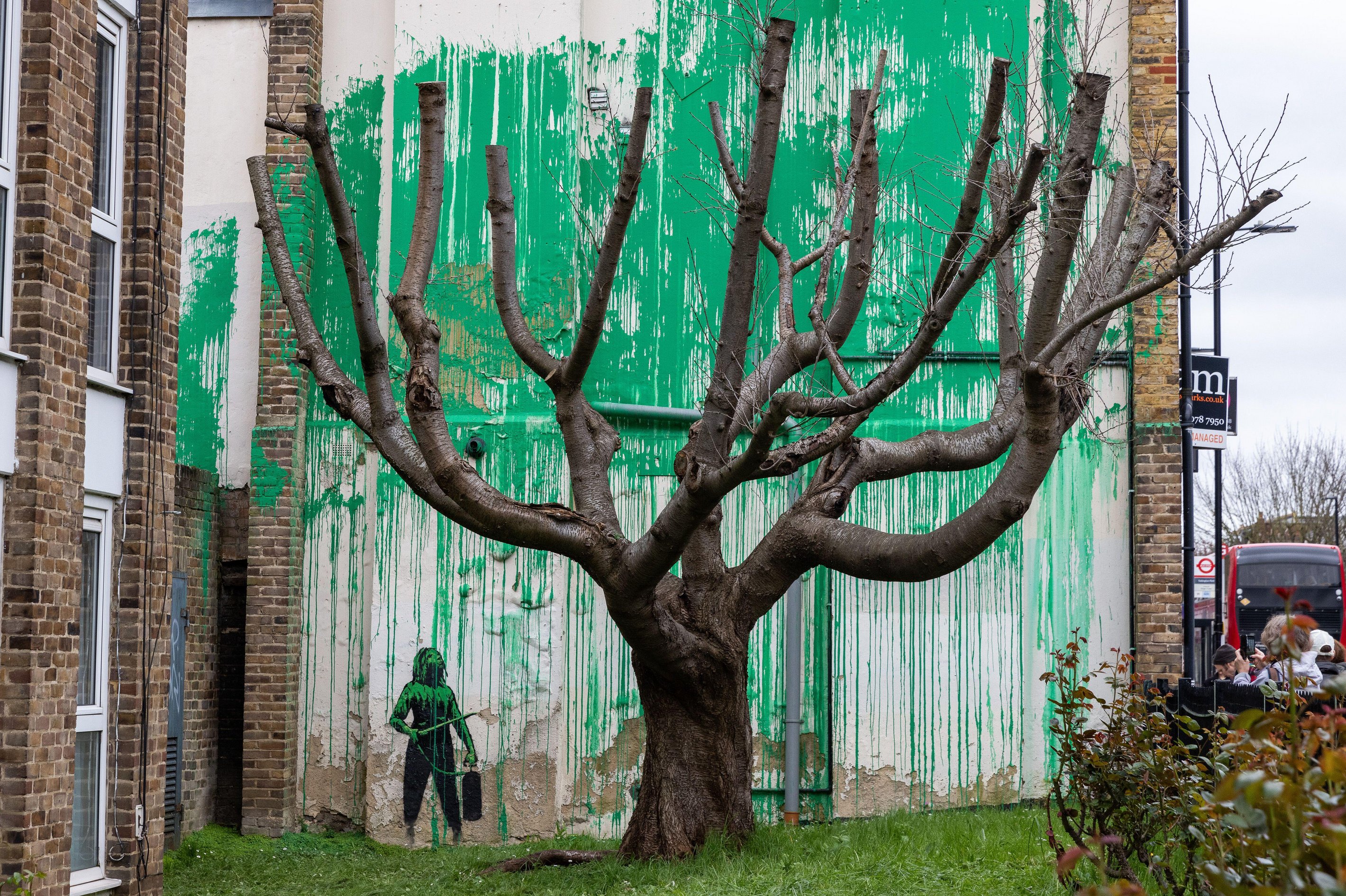 Residents said they were 'proud and delighted' at the thought of the anonymous artist choosing their street