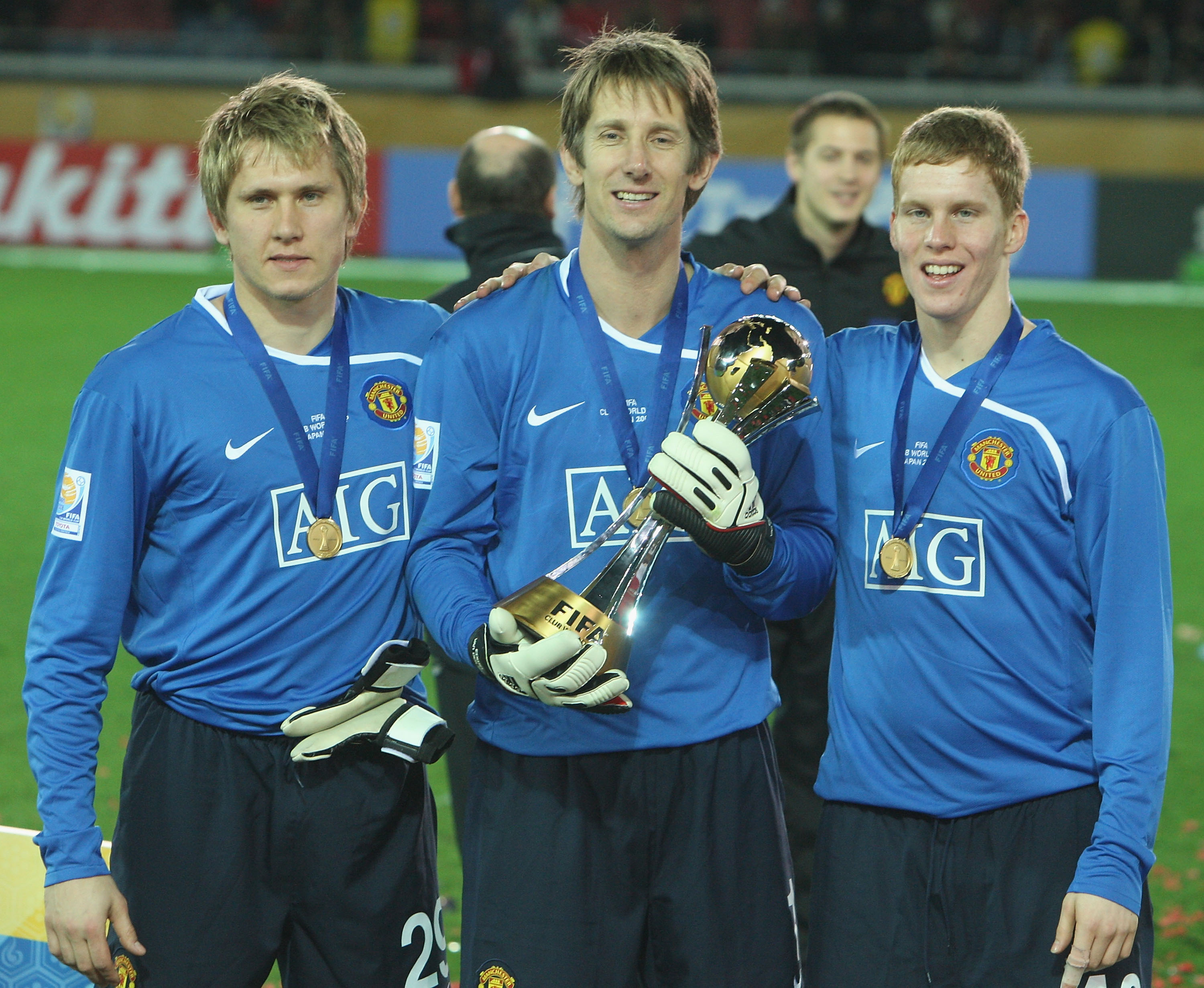 Kuszczak, Edwin van der Sar and Ben Amos won the FIFA World Cup trophy in 2008