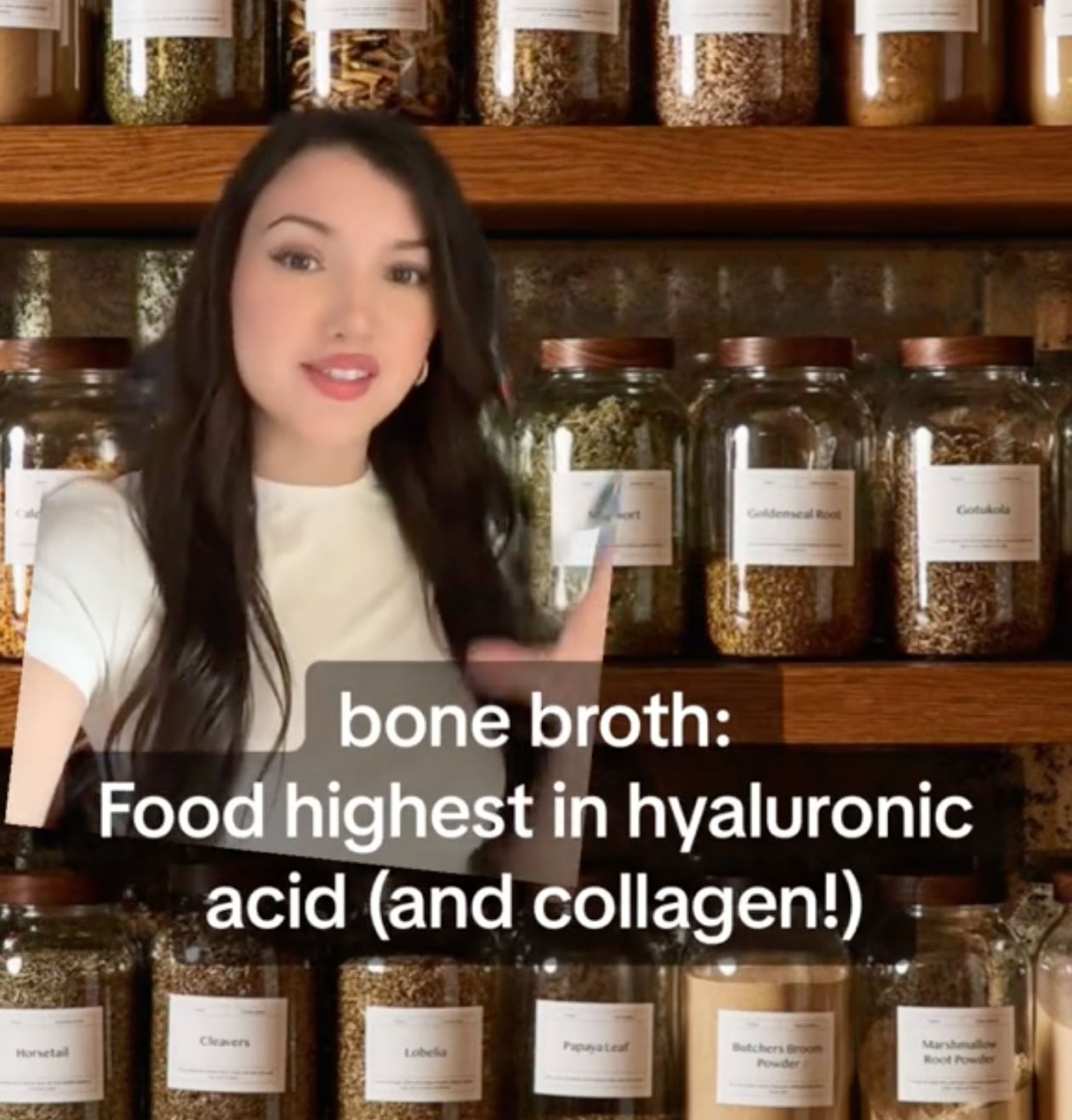 Bone broth and oranges were staples in her diet