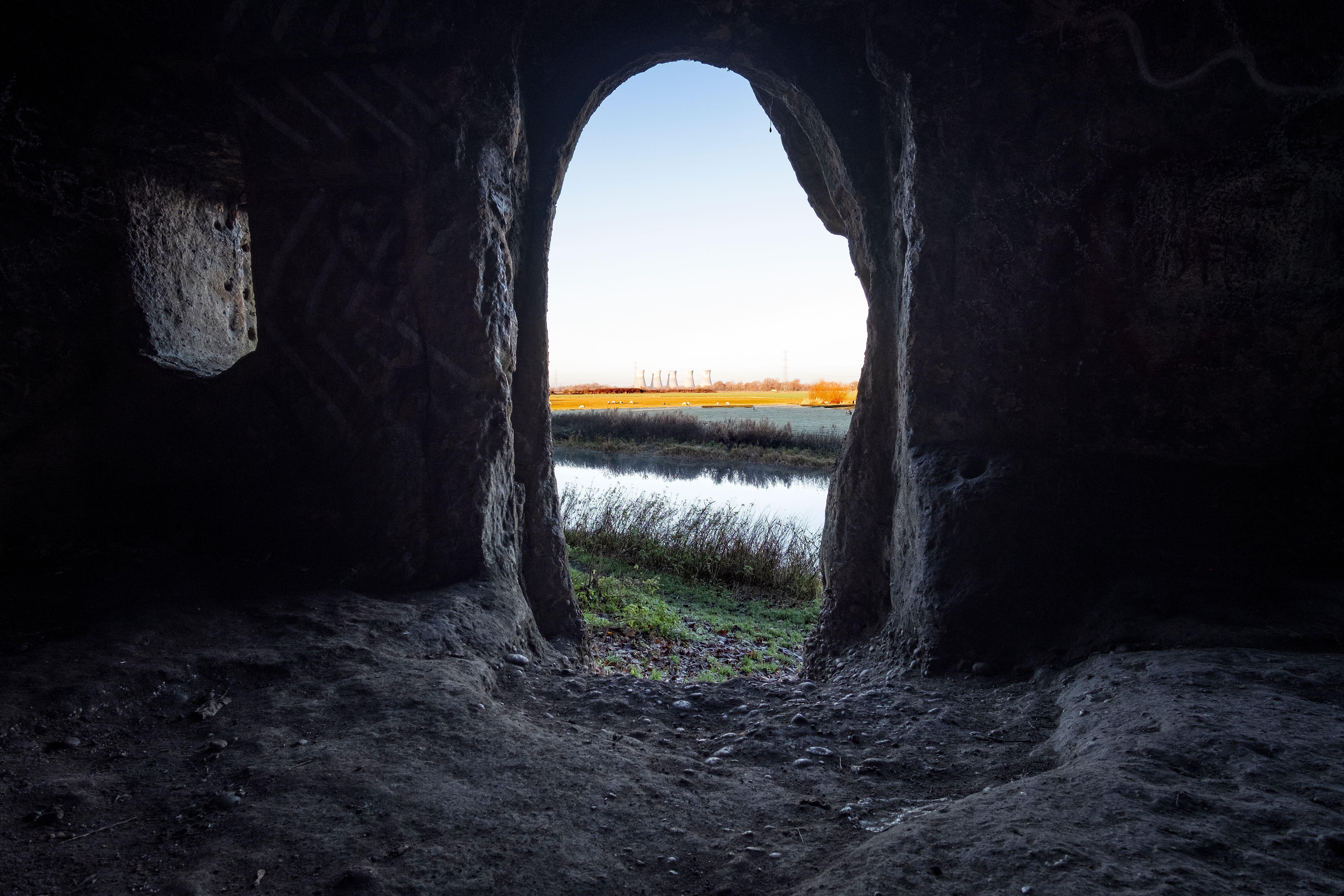 Researchers believe the caves were used for dinner parties in the 18th century