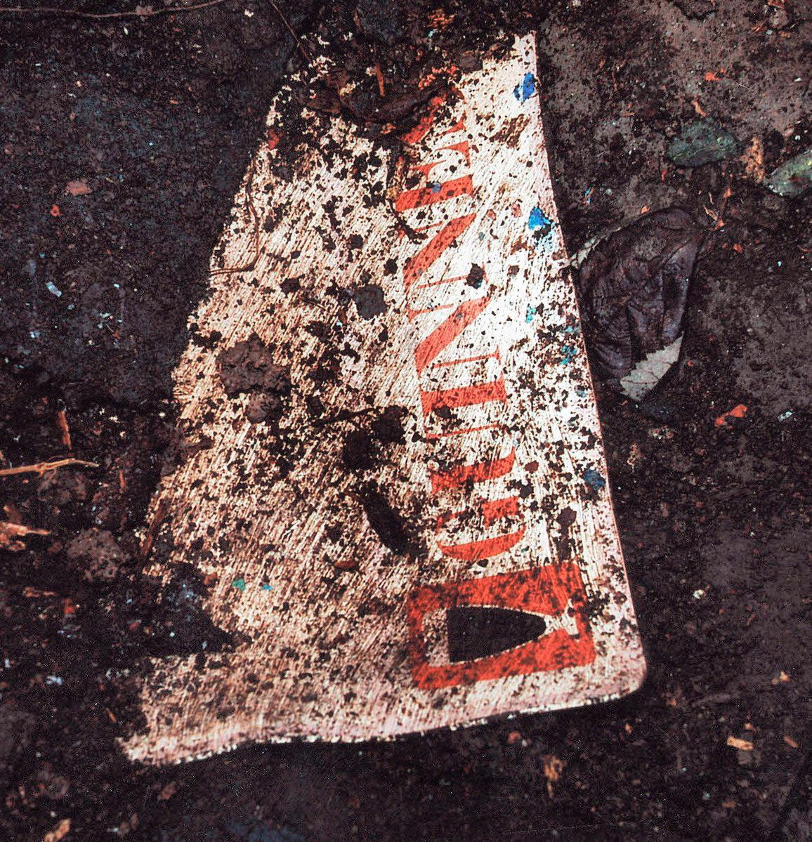 A pub Guinness sign was also found nearby