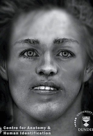 Police made a facial reconstruction in a bid to identify the woman