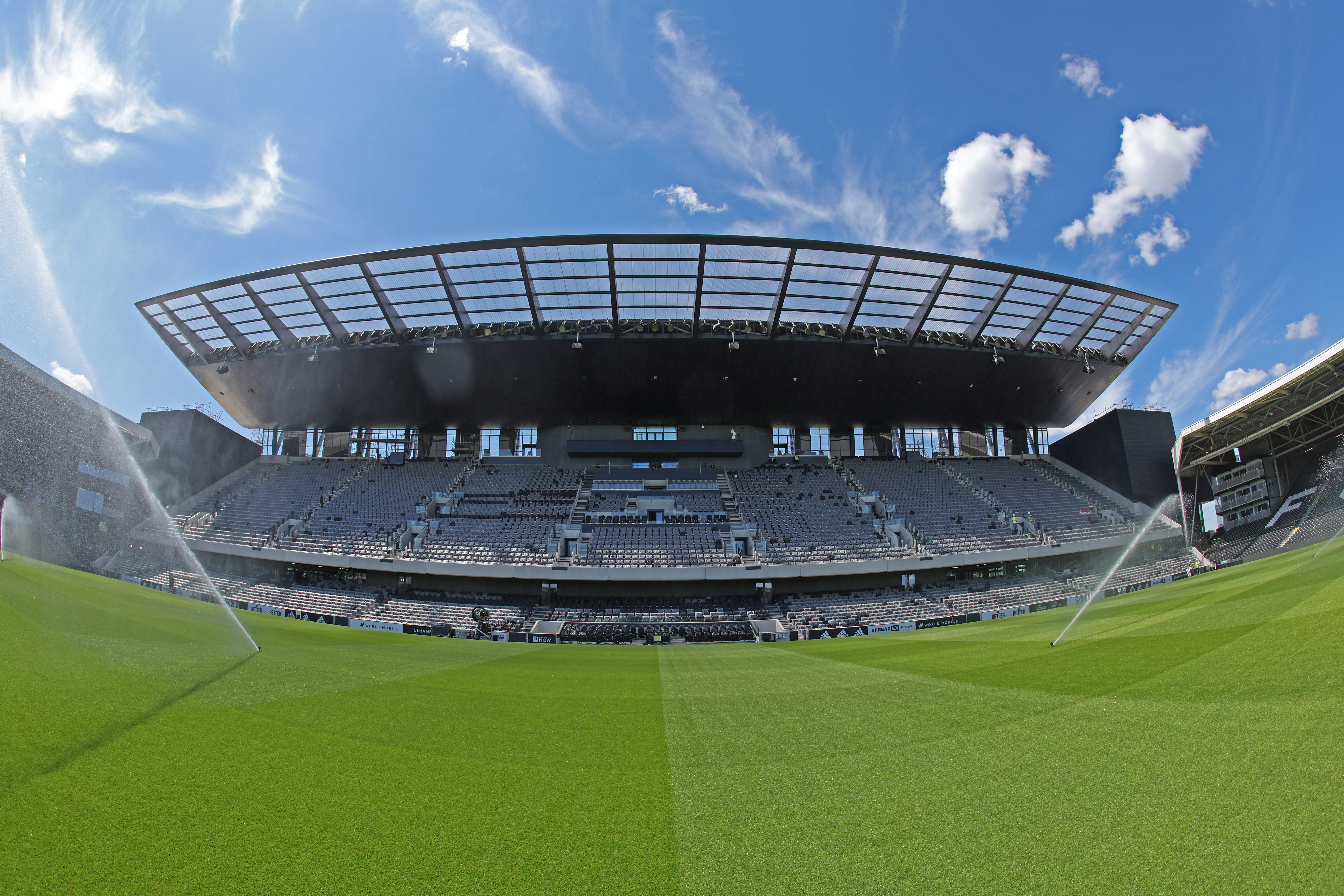 The Riverside Stand has partially opened this season