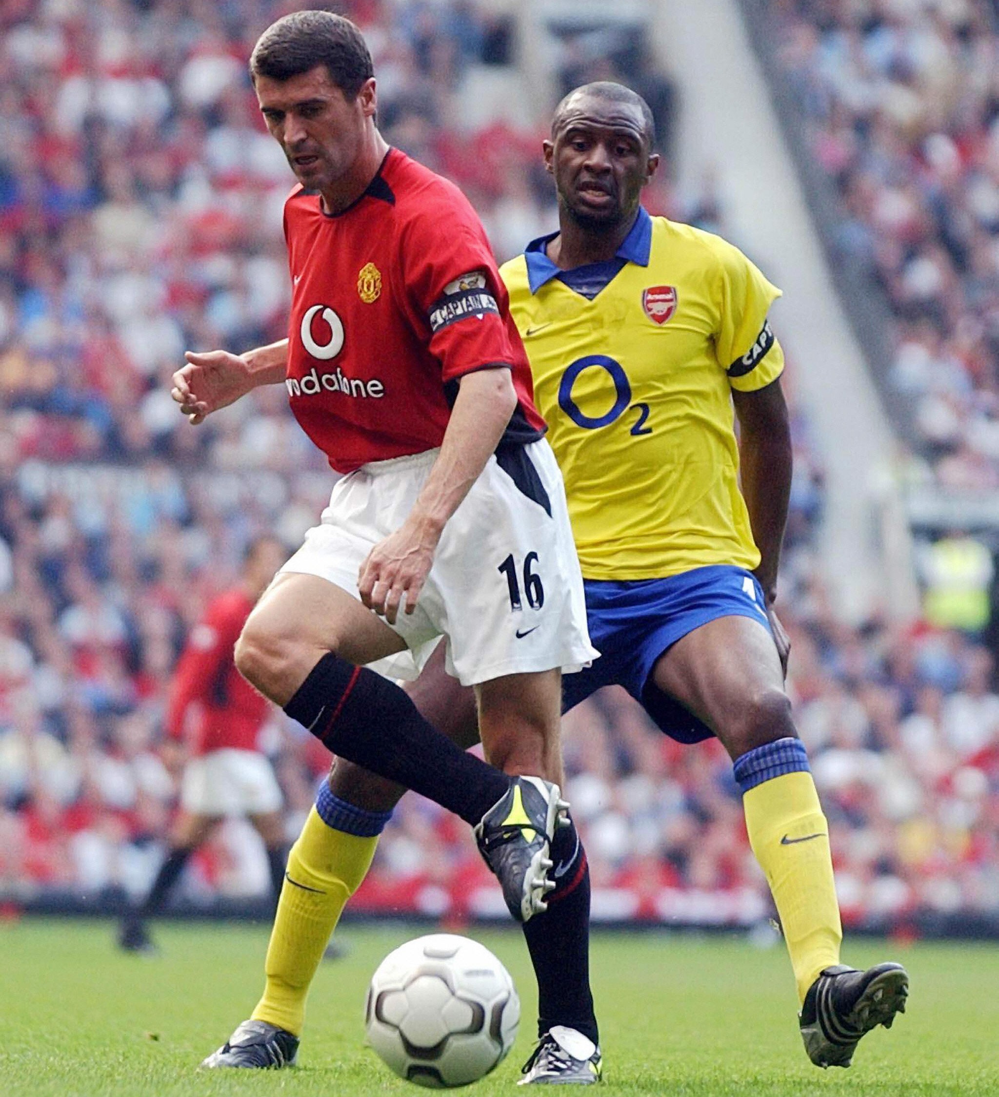 Roy Keane and Patrick Vieira had a famous rivalry in the late 1990s and early 2000s