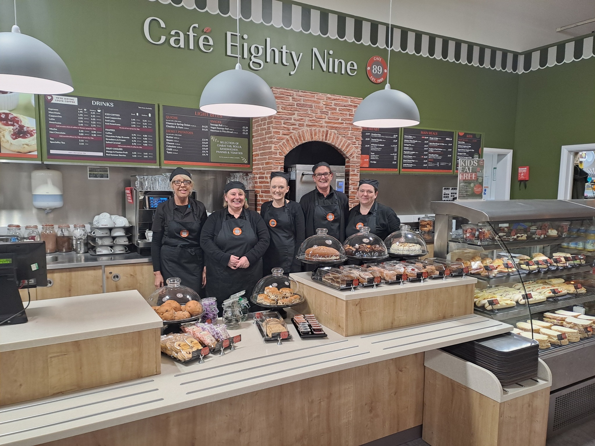 The giant retailer has opened its new Cafe Eighty Nine