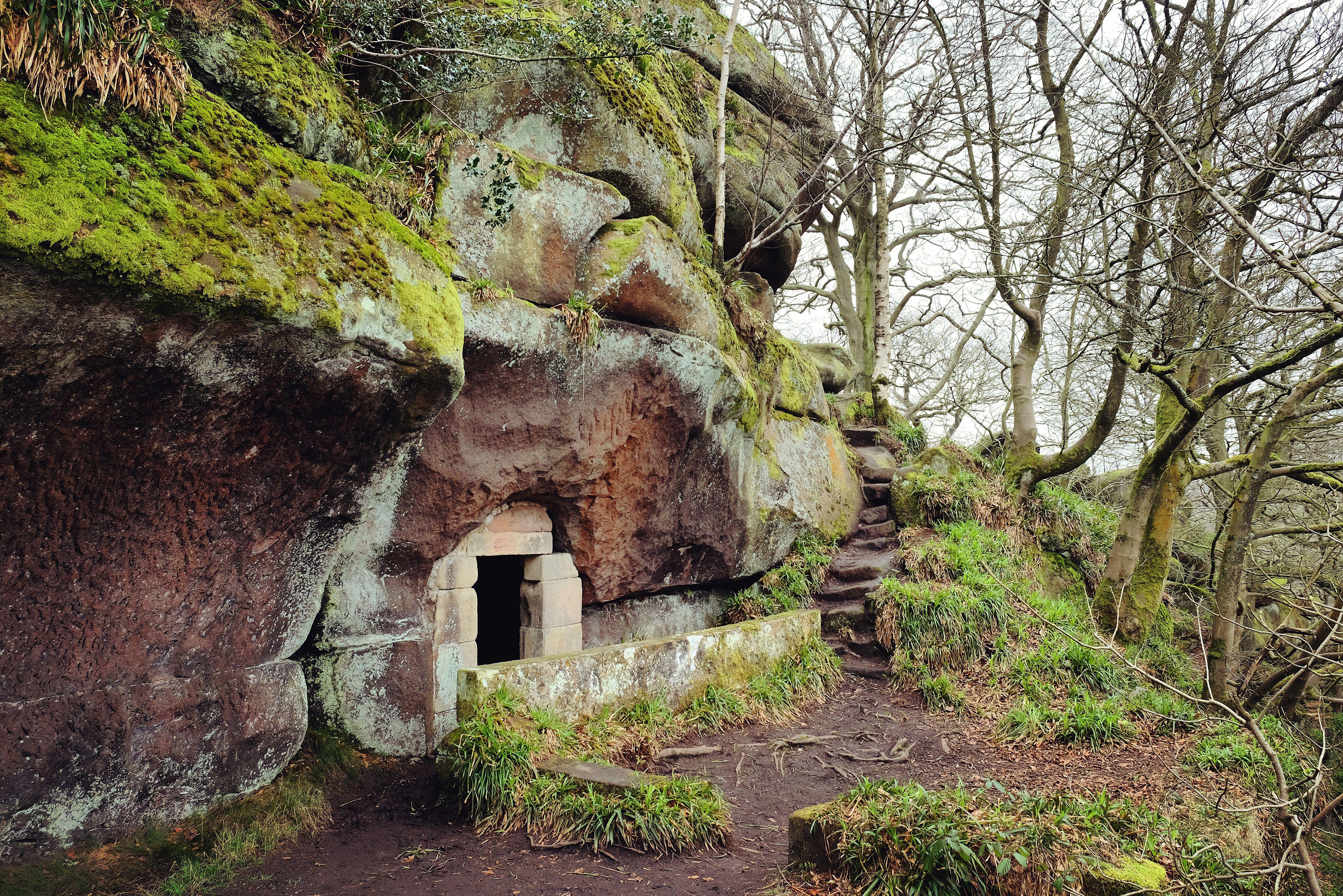 The manmade cave is believed to be craved by Reverend Eyre