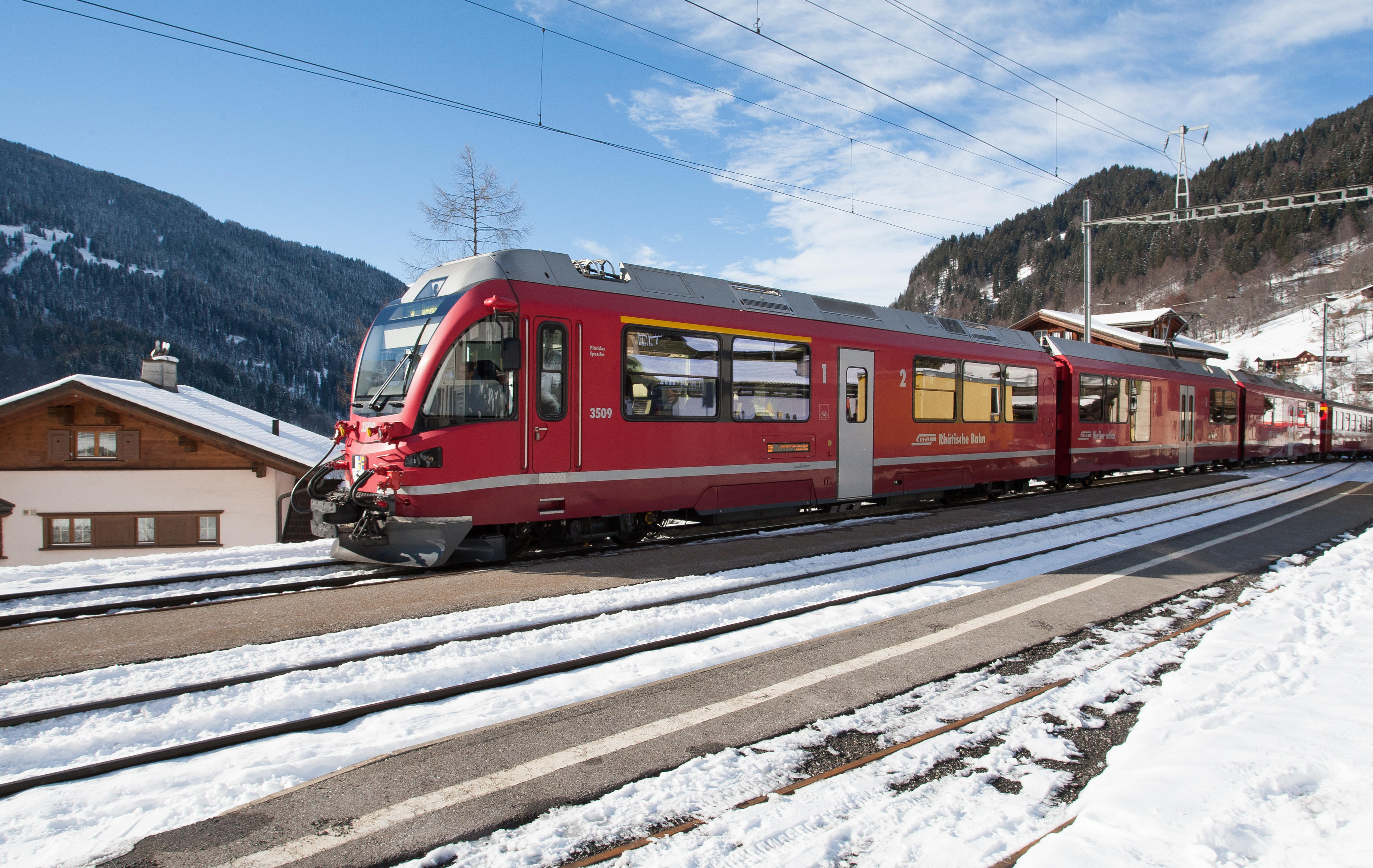 The Swiss train have views similar to something from a storybook