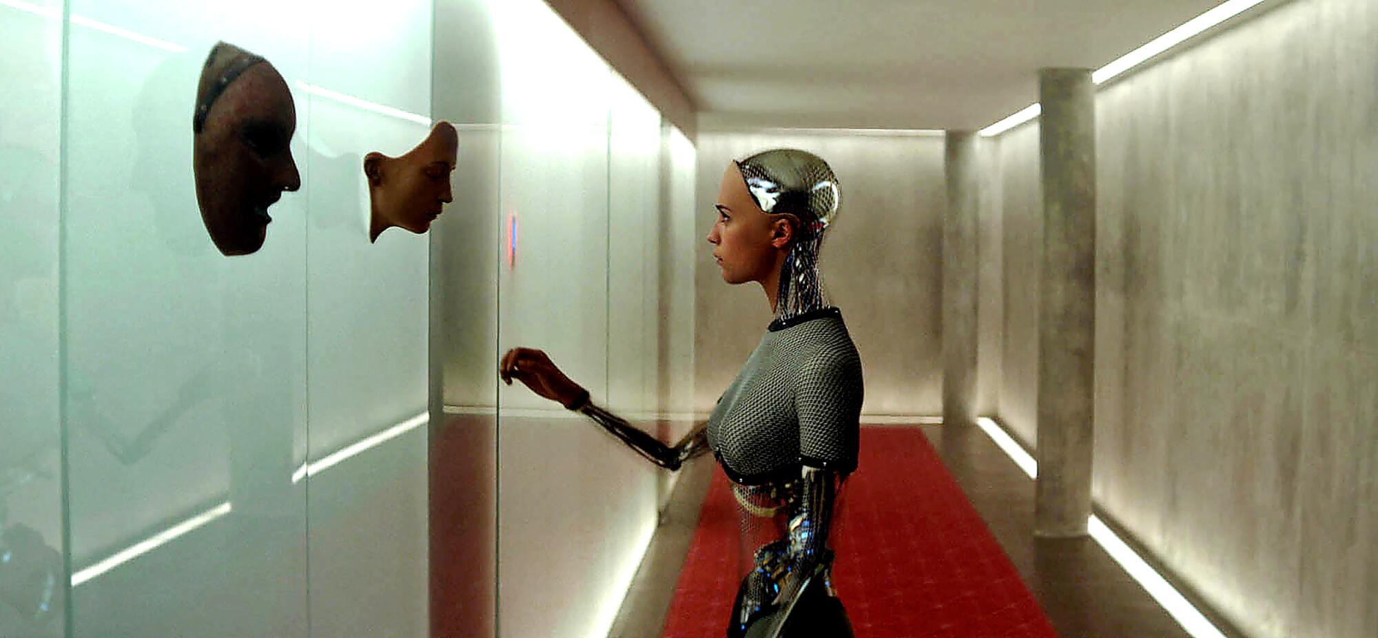 Alicia Vikander in the movie Ex Machina