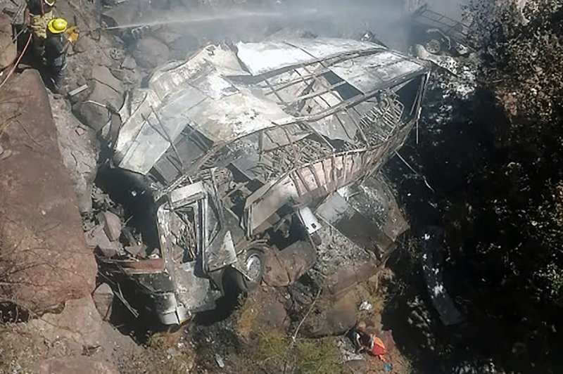 An 8-year-old was the lone survivor after 45 people died in a bus crash in South Africa. Photo by Tidimalo Chuene/EPA-EFE