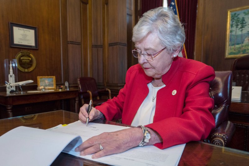 Alabama Gov. Kay Ivey signed a bill Wednesday to ban the state and federal funding of diversity, equity and inclusion programs in public schools and universities, that push a "liberal political movement counter to what the majority of Alabamians believe." File photo UPI