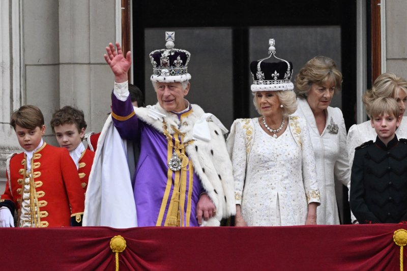 King Charles III (C) will attend Easter services at Windsor Castle as he continues to undergo treatment for cancer, BBC reports. File Photo by Hugo Philpott/UPI