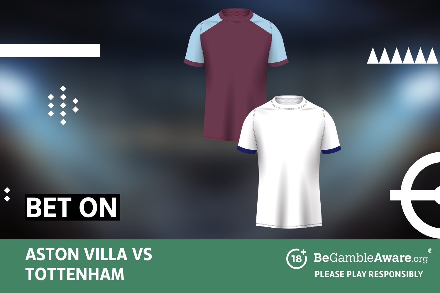 Bet on Aston Villa vs Tottenham. 18+ BeGambleAware.org - Please play responsibly.