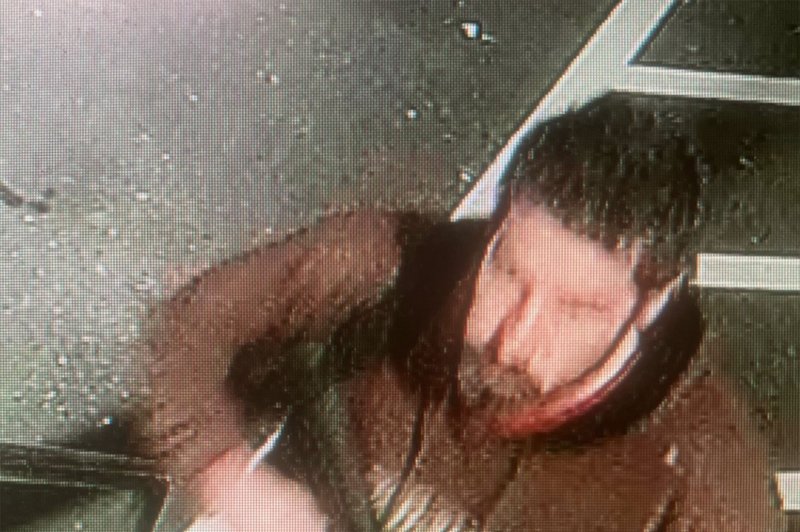 Robert Card, 40, is seen in an image from surveillance footage during the mass shootings in Lewiston, Maine, on October 25. Local authorities had enough evidence to confiscate Card's firearms before the rampage, investigators have found. File Photo courtesy of Maine State Police