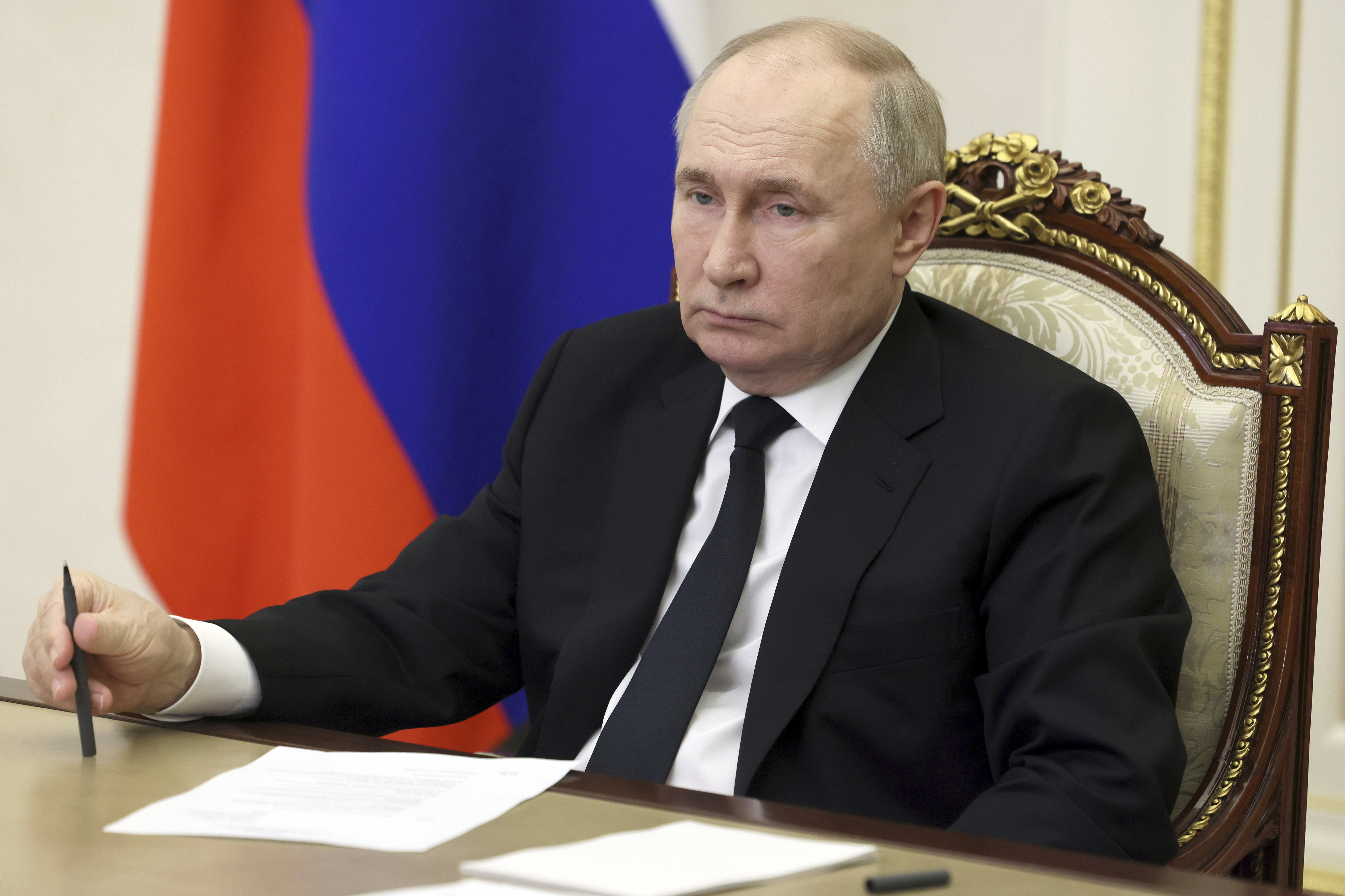 A raging Putin is trying to convince the world Ukraine is behind Friday's massacre in Moscow