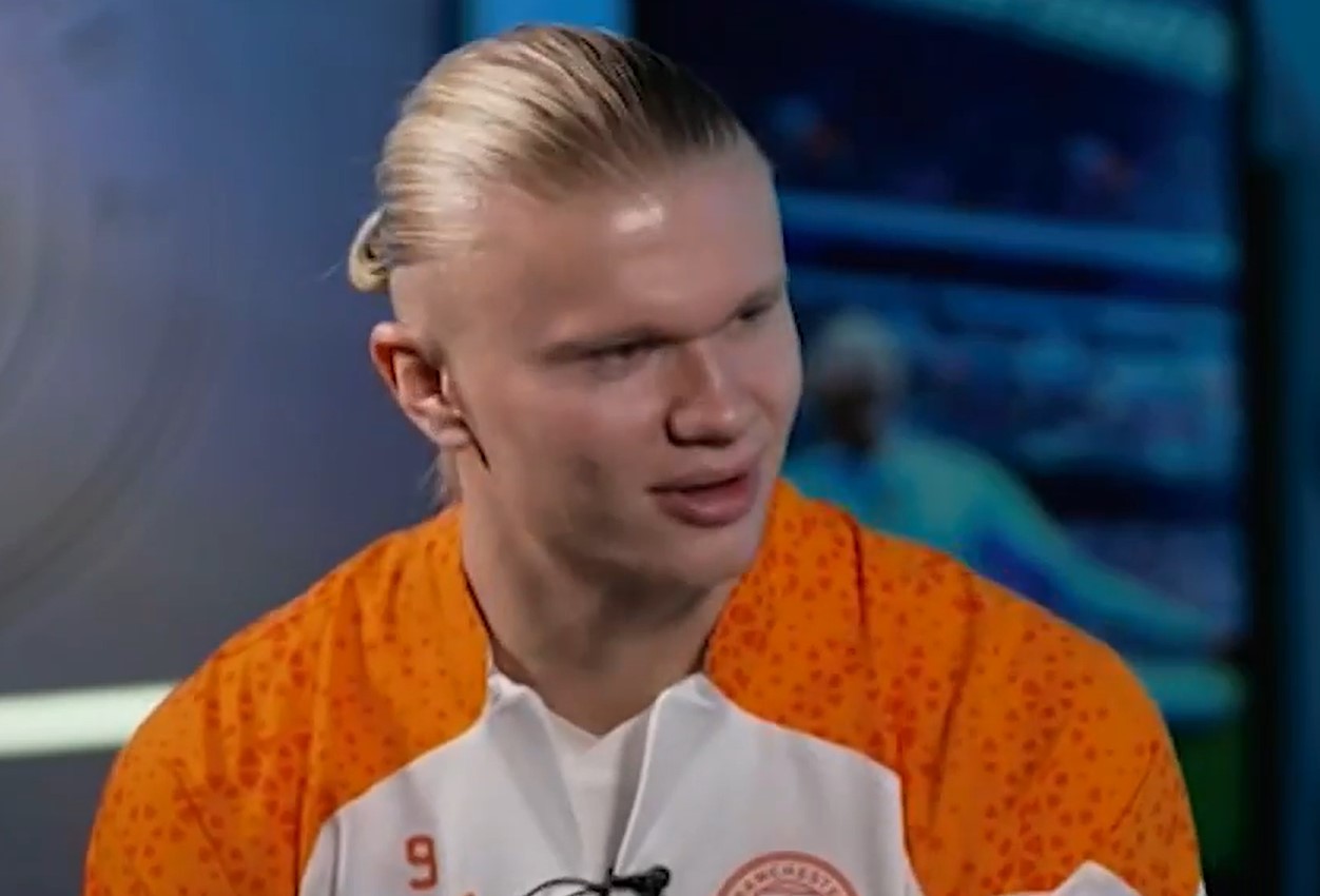 Erling Haaland claimed he is still good at rapping