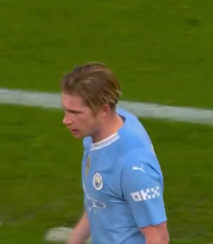 Kevin De Bruyne fumed as he left the pitch