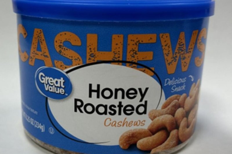 Great Value Honey Roasted Cashews are being recalled over mislabeled containers. The product may contain coconut or milk, not listed as ingredients, which could pose life-threatening allergic reactions for certain consumers. Photo courtesy of John B. Sanfilippo &amp; Son Inc.