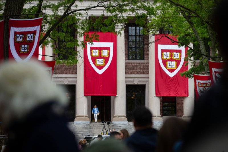 Harvard saw applications decrease 5% for the class of 2028 amid allegations of anti-Semitism and Islamophobia on campus and the Supreme Court overturning affirmative action. File Photo by Matthew Healey/ UPI