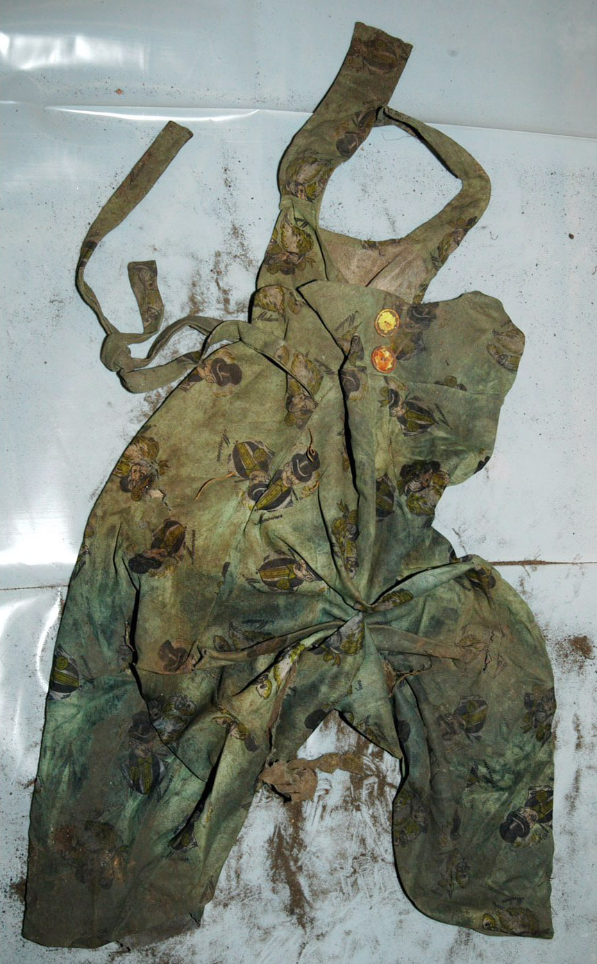 A pinafore dress remains at the centre of the Angel of the Meadow case