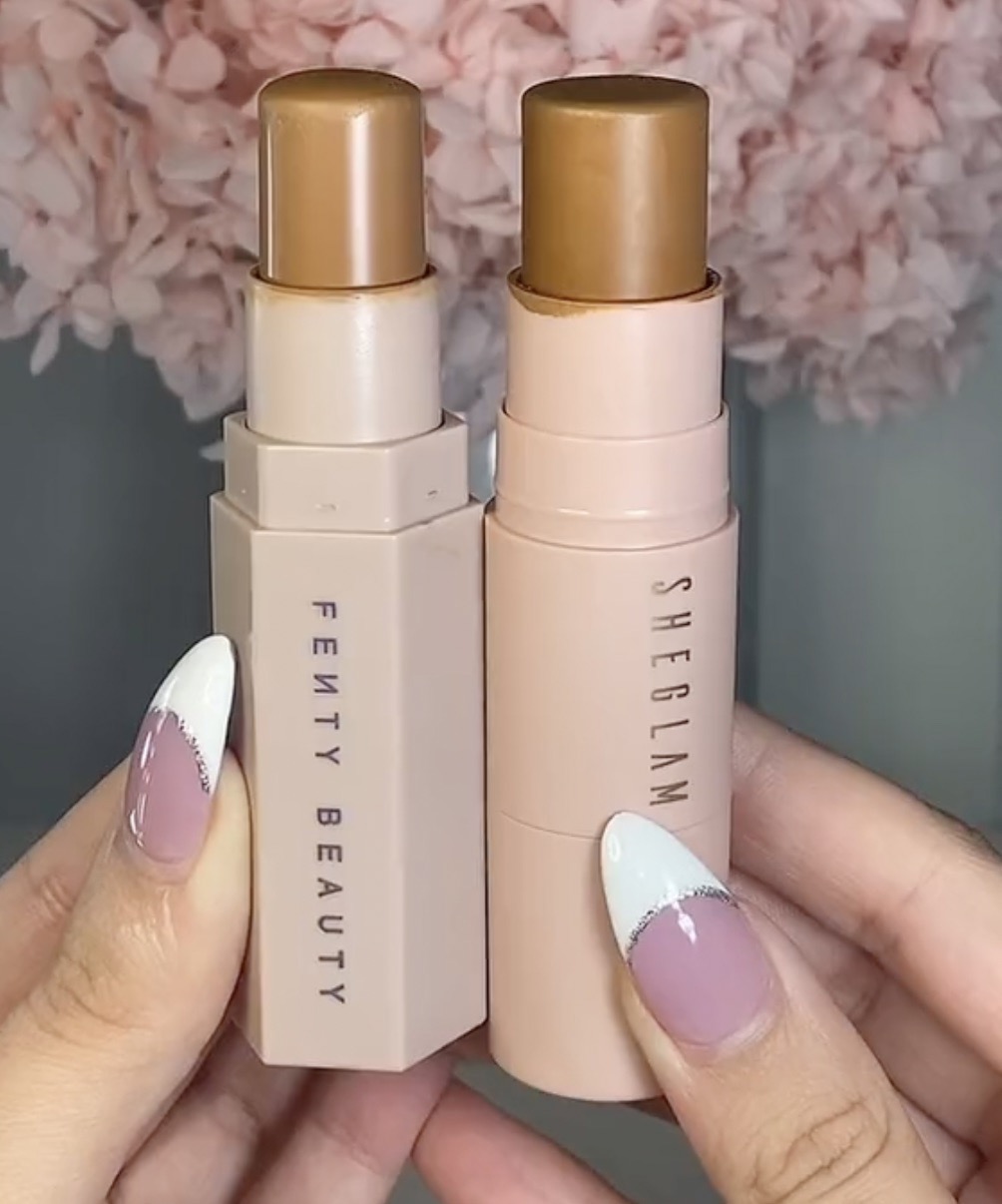 A beauty influencer shared a dupe for the $32 Fenty contour stick