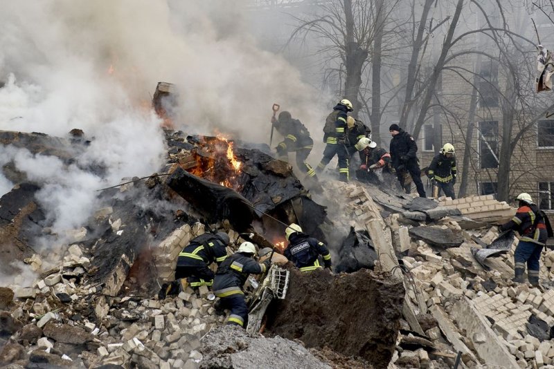 The International Criminal Court has issued arrest warrants against two Russian military officials for attacks against civilian infrastructure in Ukraine. File Photo by Sergey Kozlov/EPA-EFE