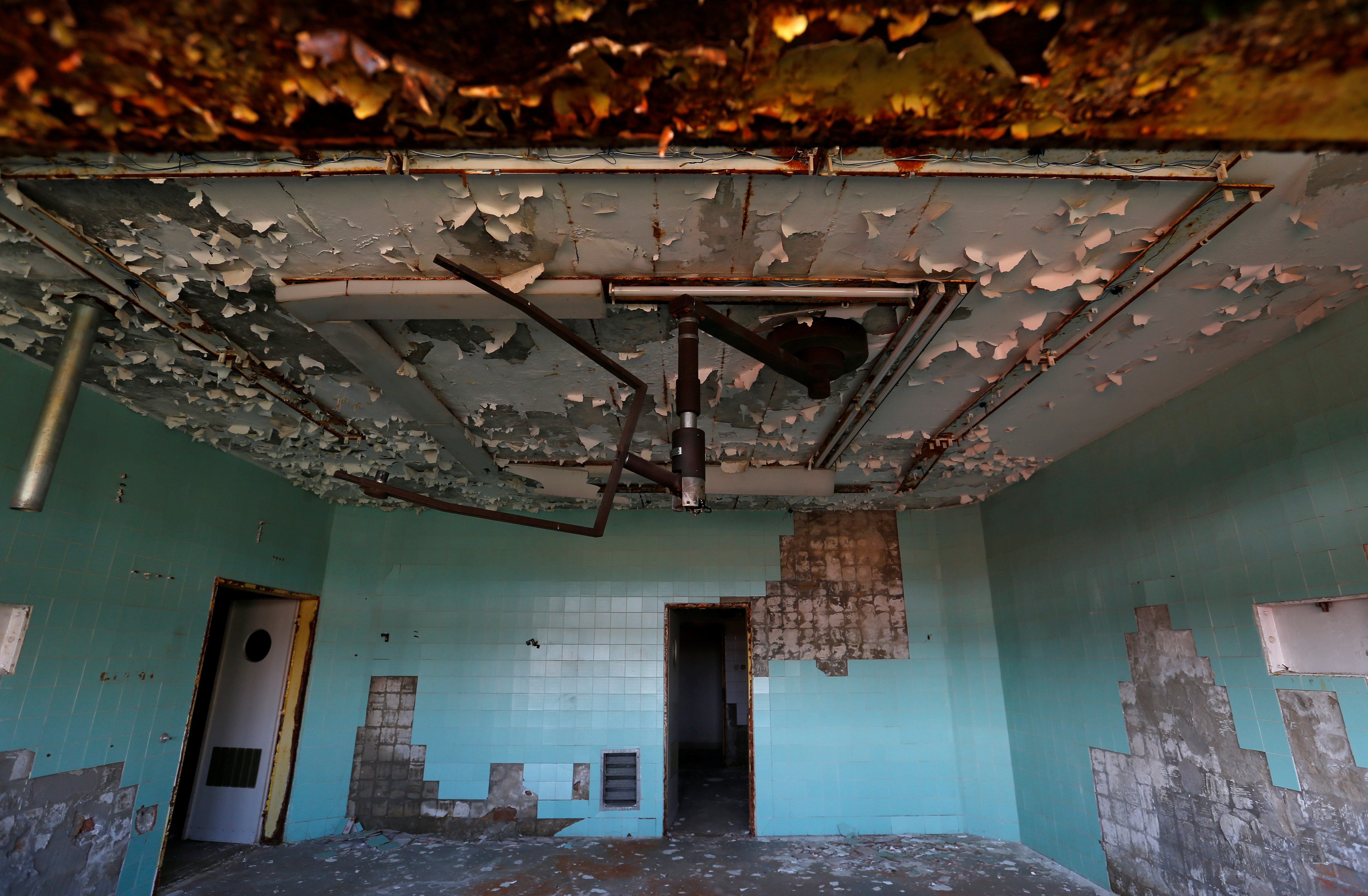 An old abandoned Soviet hospital hasn't been touched since 1991 and is now crumbling to pieces