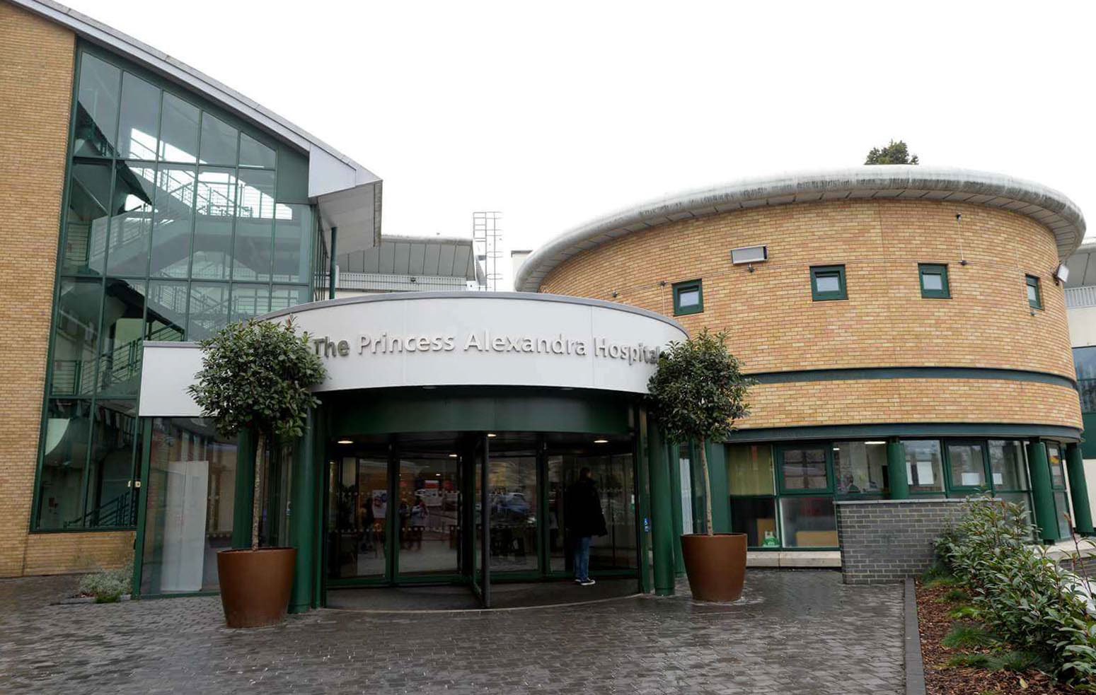 The ceiling has collapsed onto a man in intesive care at The Princess Alexandra Hospital, Essex